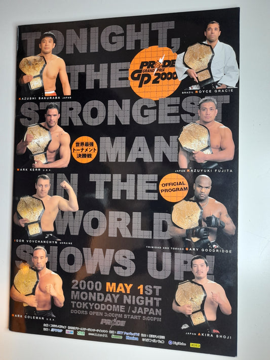 Pride FC 2000 Openweight GP Final Round - Official Event Program