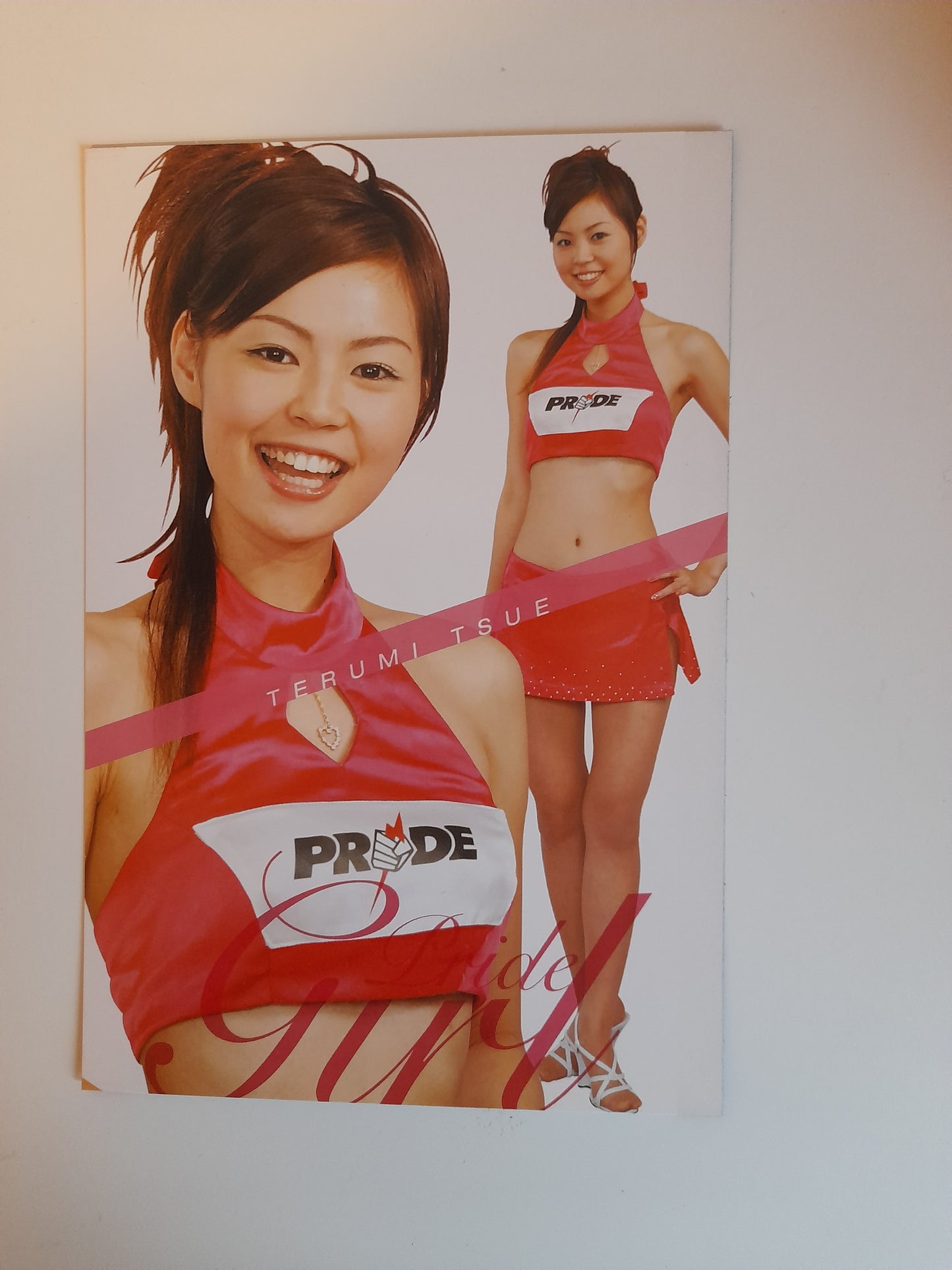 PRIDE Fighting Championship Otoko Matsuri 2004 Collectable Postcard - Pride FC Ring Girl Terumi