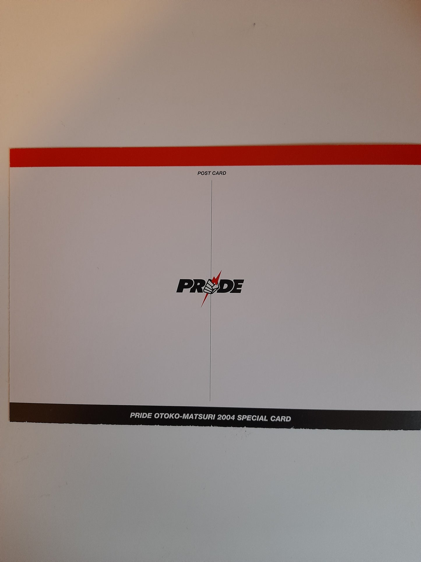 PRIDE Fighting Championship Otoko Matsuri 2004 Collectable Postcard - Pride FC Ring Girl Terumi