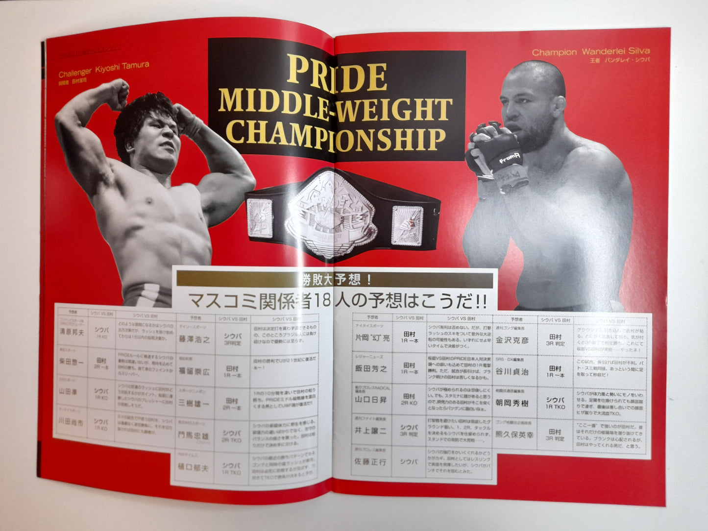 Pride FC 19 Bad Blood - Shamrock Vs Frye (2002) Official Event Program