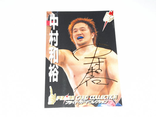 2006 DSE Pride Fighting Championships Trading Card - Gold Autograph - #133g -Kazuhiro Nakamura
