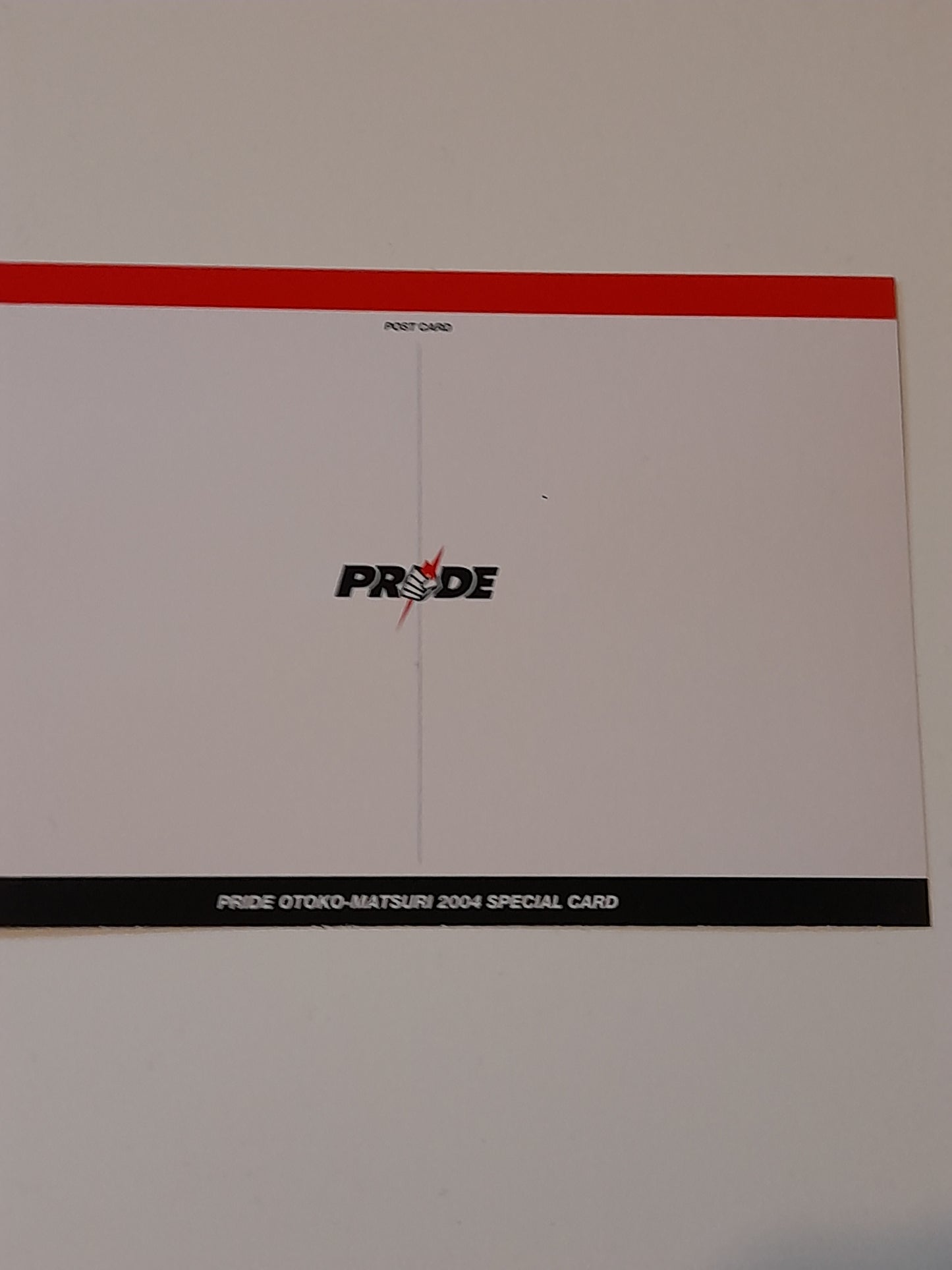 PRIDE Fighting Championship Otoko Matsuri 2004 Collectable Postcard - Hidehiko Yoshida