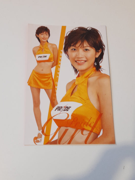 PRIDE Fighting Championship Otoko Matsuri 2004 Collectable Postcard - Pride FC Ring Girl Atsuko