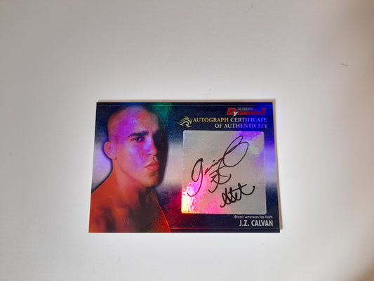 2008 Epoch K-1 Premium Dynamite Trading Card - Gesias "JZ" Calvan (Cavalcante) Autograph Card - #AU06 - 14/22