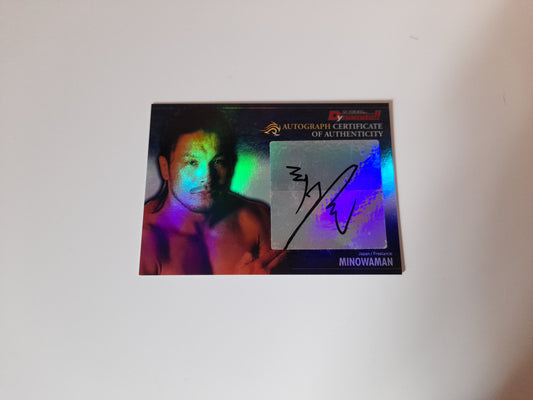 2008 Epoch K-1 Premium Dynamite Trading Card - Ikuhisa Minowa Autograph Card - #AU14 - 23/34