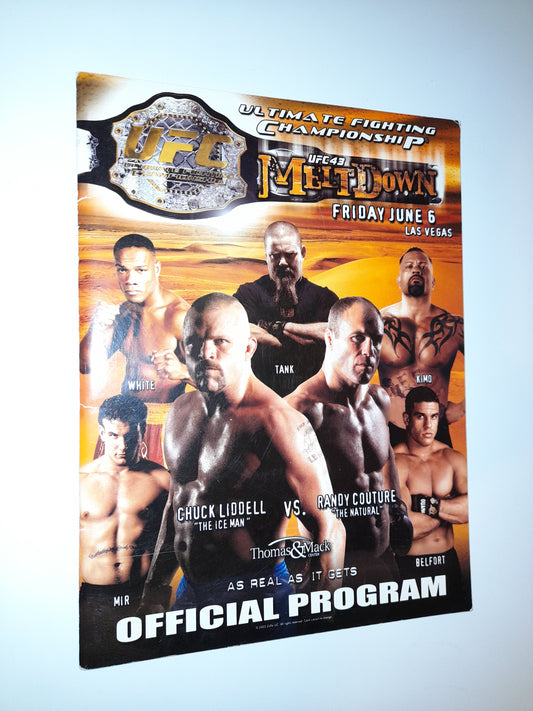 UFC 43: Meltdown - Randy Couture Vs chuck Liddell 1 - Official Event Program (2003)