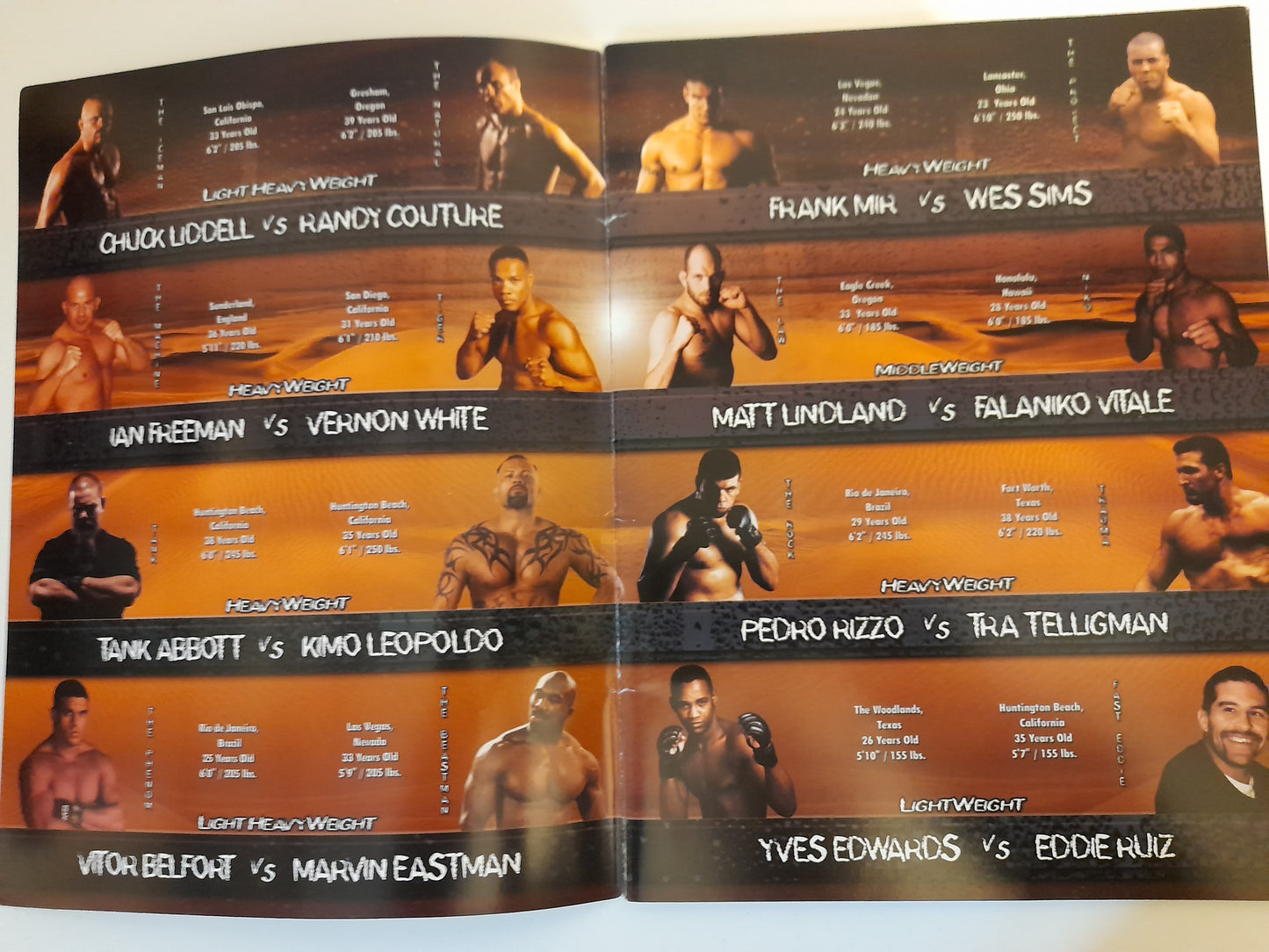 UFC 43: Meltdown - Randy Couture Vs chuck Liddell 1 - Official Event Program (2003)