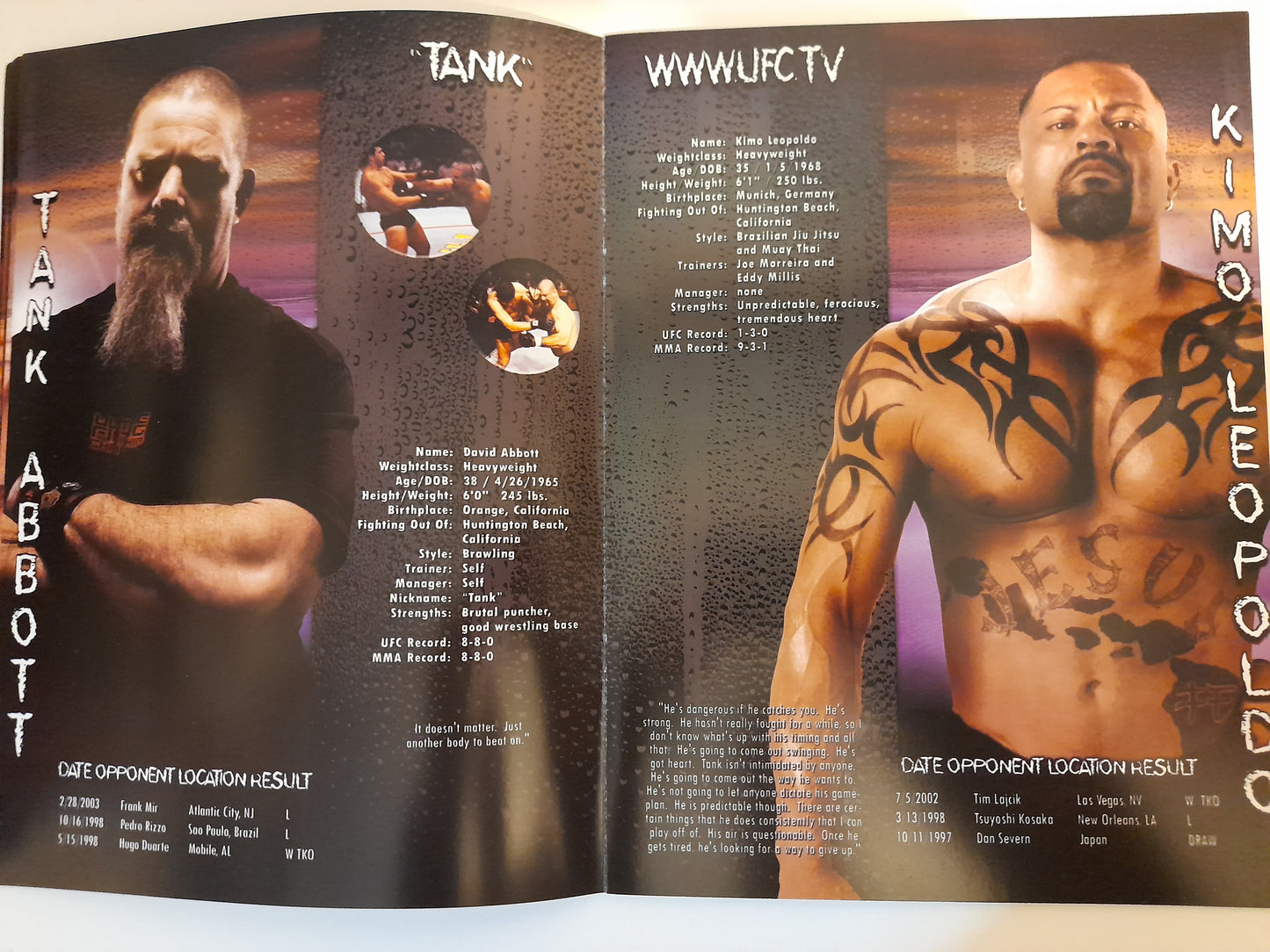 UFC 43: Meltdown - Randy Couture Vs chuck Liddell 1 - Official Event Program (2003)