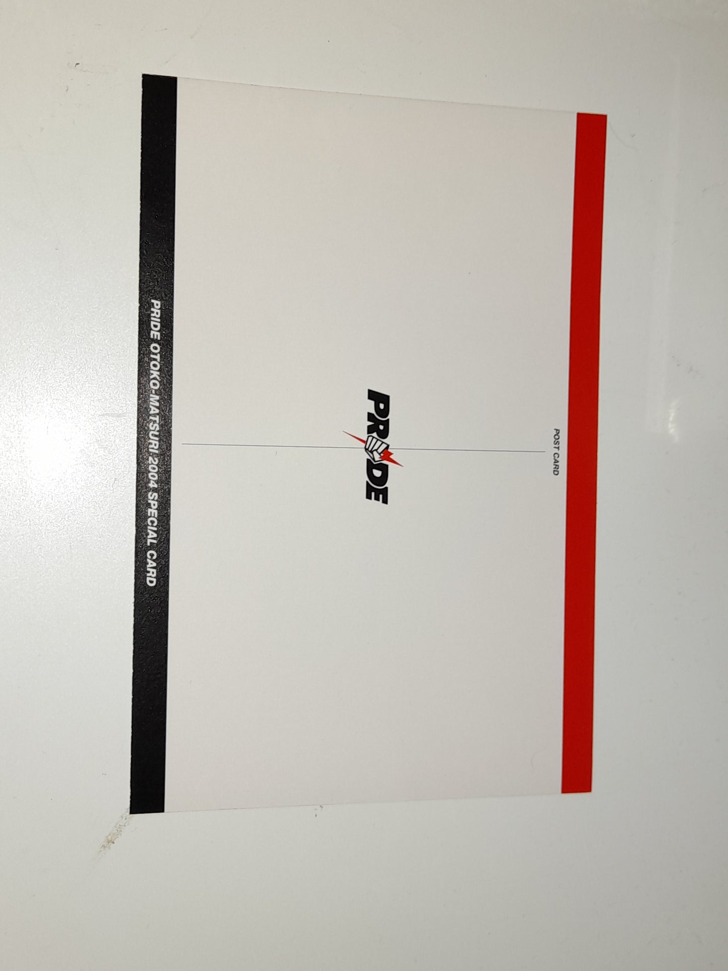 PRIDE Fighting Championship Otoko Matsuri 2004 Collectable Postcard - Nobuhiko Takada