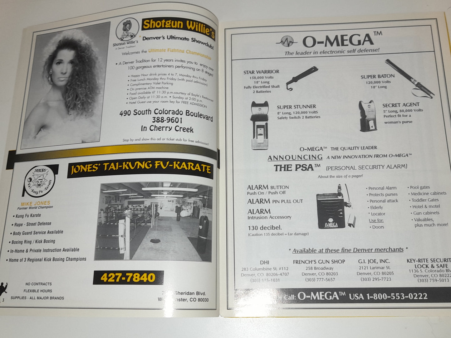 UFC 2: No Way Out - Royce Gracie Vs Pat Smith - Official Event Program  (1994)