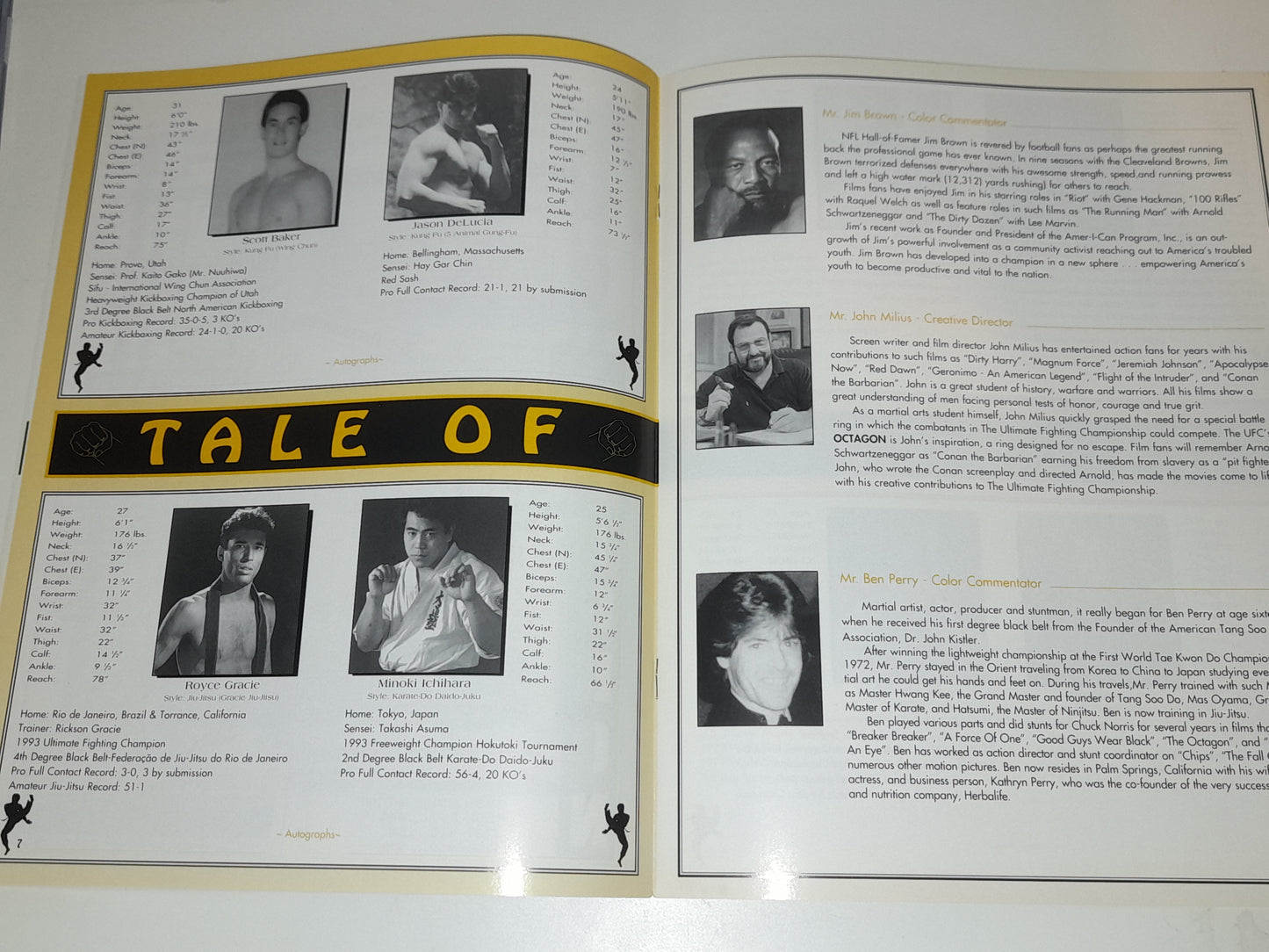 UFC 2: No Way Out - Royce Gracie Vs Pat Smith - Official Event Program  (1994)