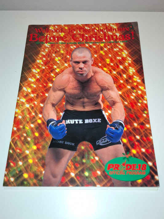Pride FC 18 Cold Fury 2 - Schilt Vs Takayama (2001) Official Event Program