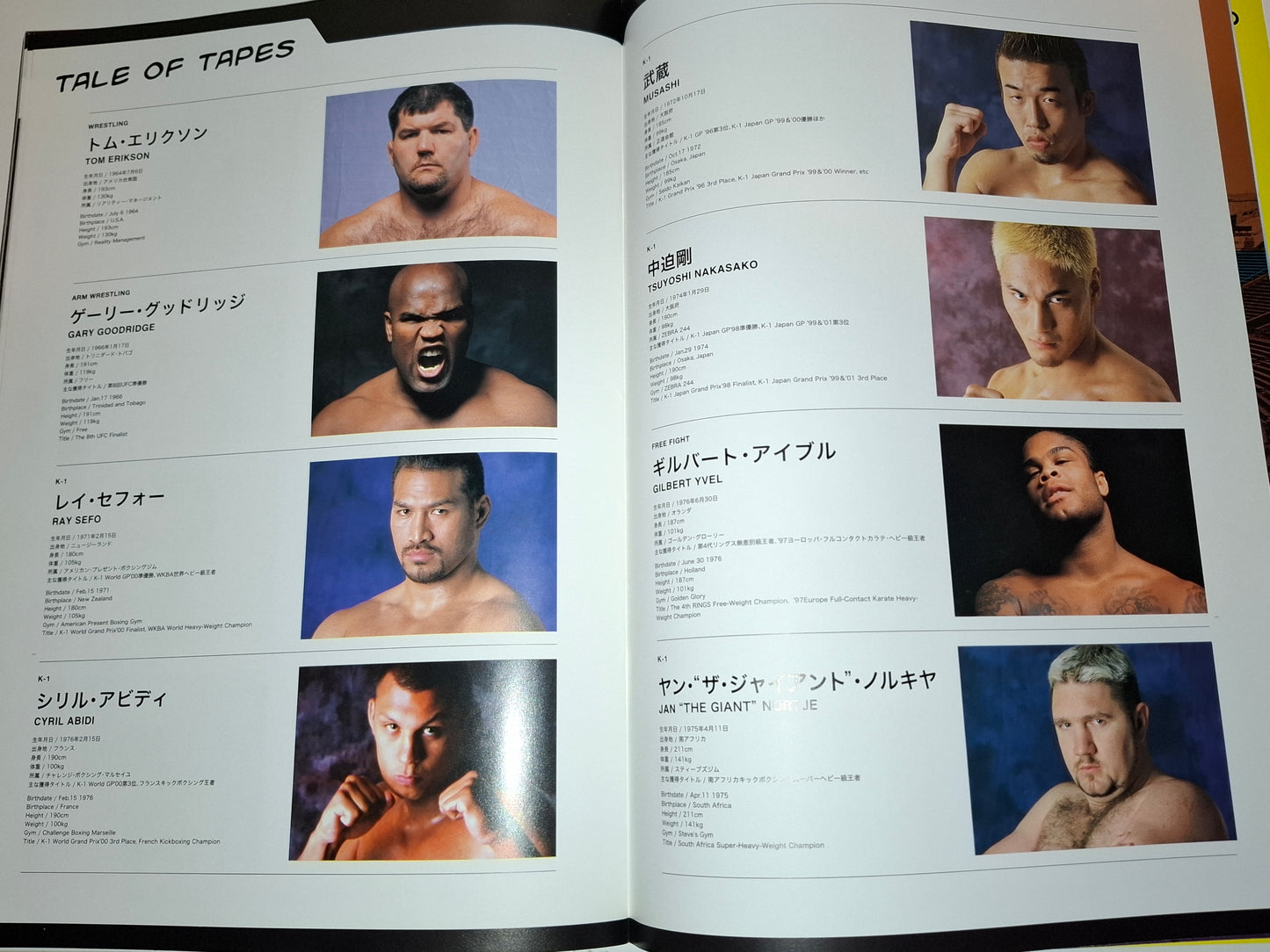 Pride FC Shockwave / Dynamite 2002 - Pride Vs K-1 - Official Event Program