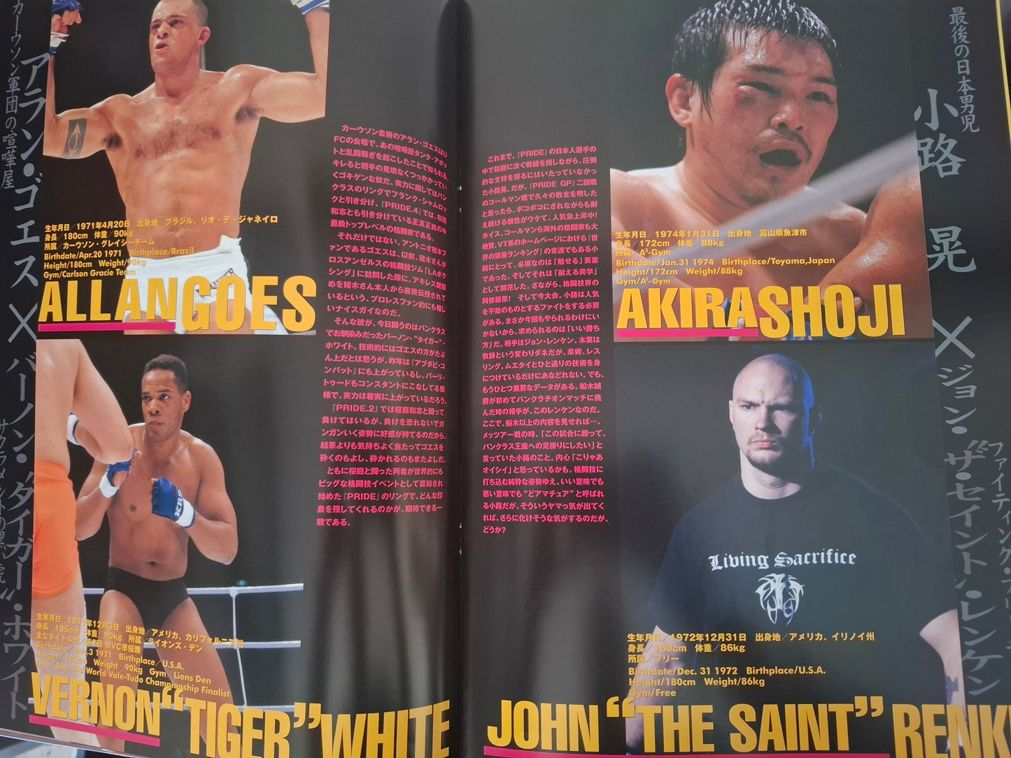 Pride FC 9 New Blood (2000) - Official Event Program