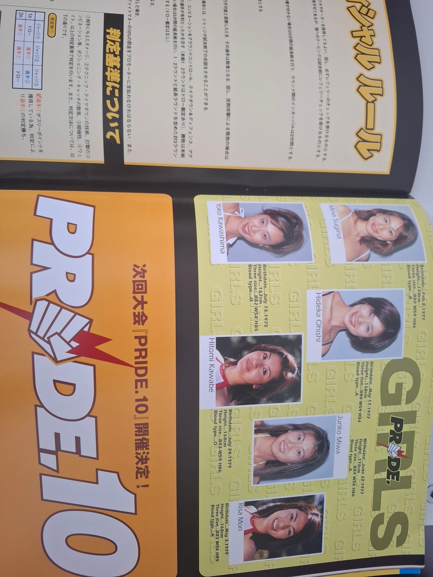 Pride FC 9 New Blood (2000) - Official Event Program