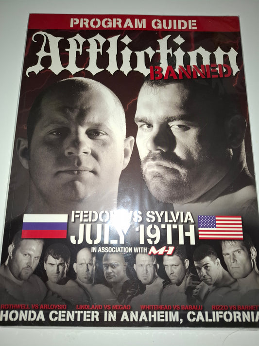 Affliction 1: Banned - Fedor Vs Sylvia - Official Event Program (2008)