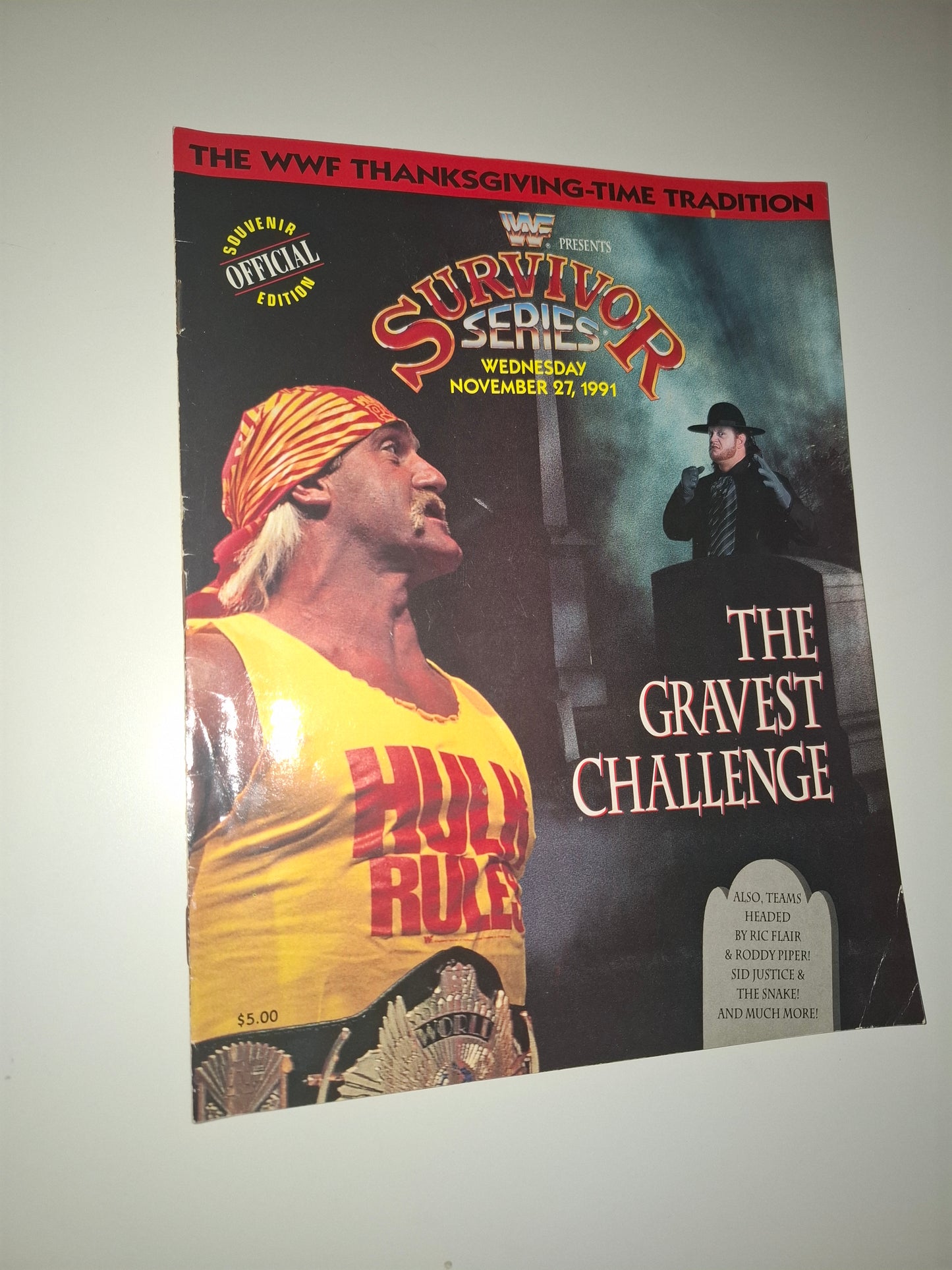 WWF Wrestling - Survivor Series 91 - Official Event Program (1991)