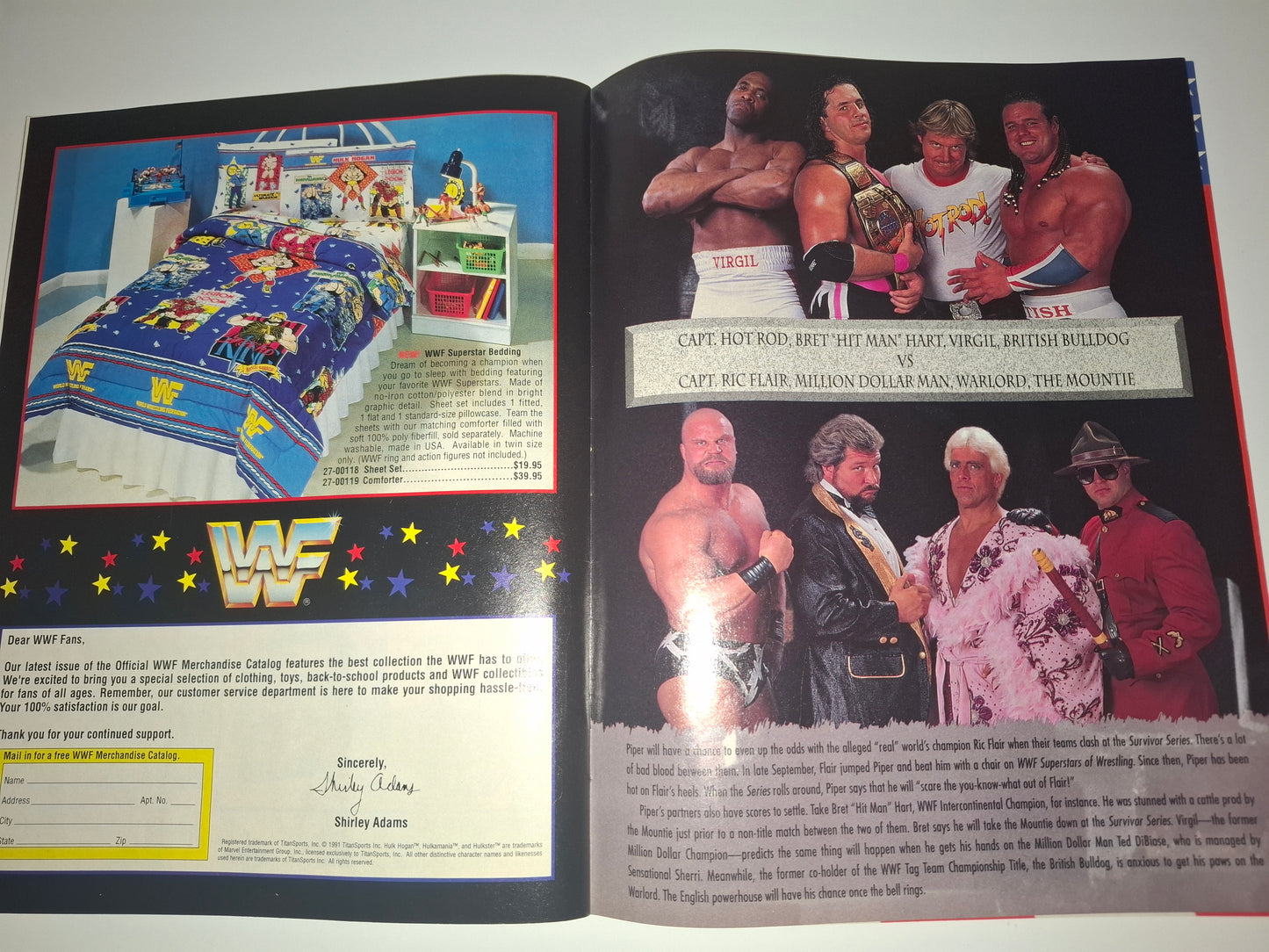 WWF Wrestling - Survivor Series 91 - Official Event Program (1991)