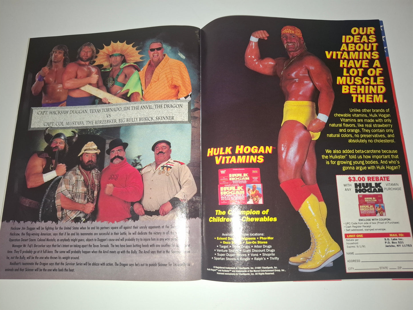 WWF Wrestling - Survivor Series 91 - Official Event Program (1991)