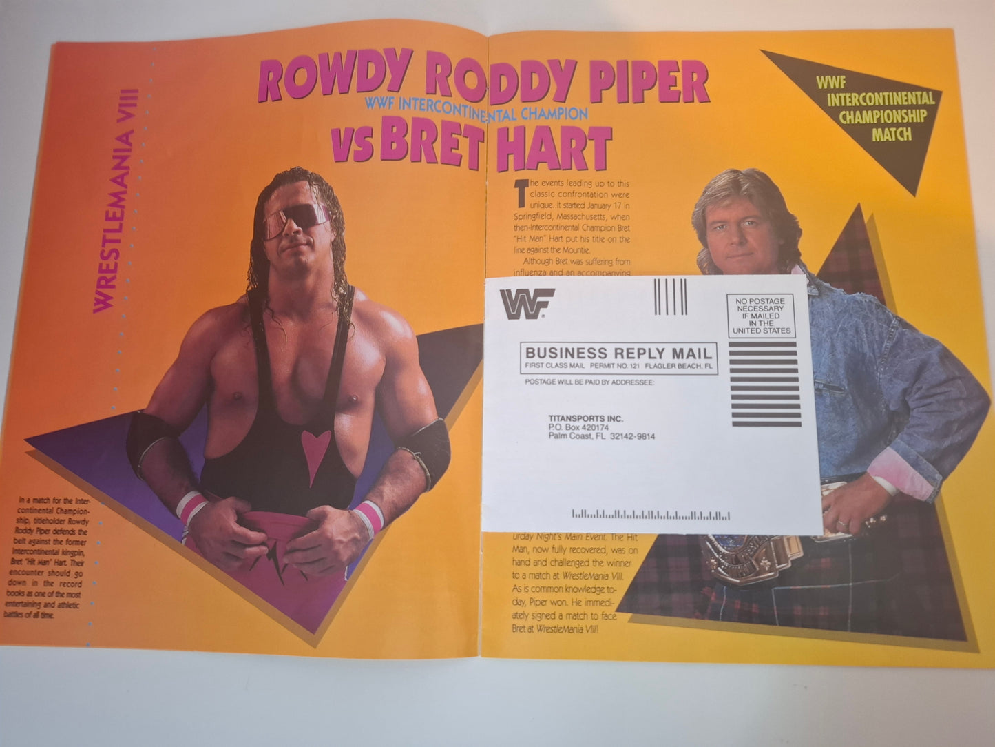 WWF Wrestling - Wrestlemania 8 - Official Event Program (1992)