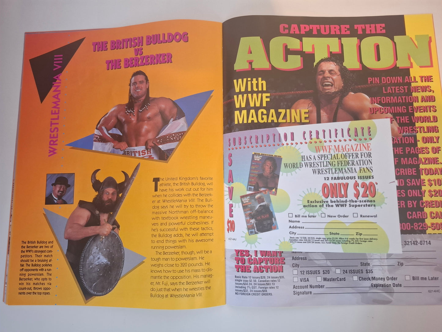 WWF Wrestling - Wrestlemania 8 - Official Event Program (1992)