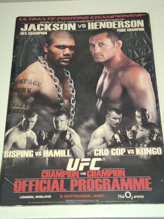 UFC 75: Champion Vs Champion - Rampage Jackson Vs Dan Henderson - Official Event Program (2007)