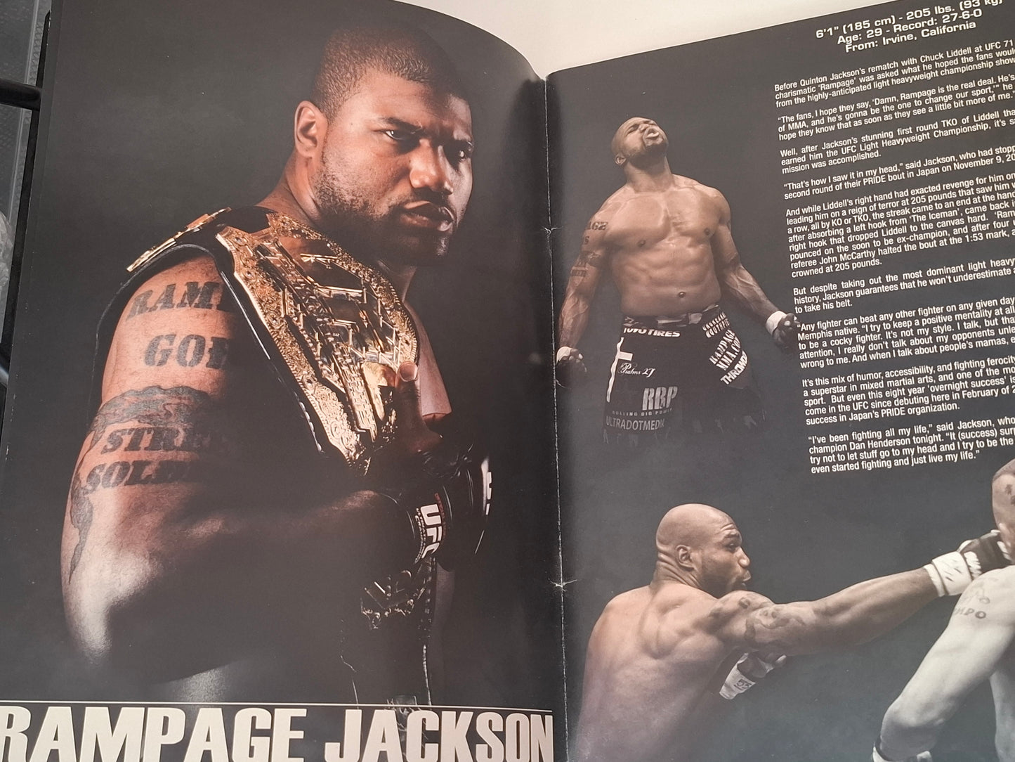 UFC 75: Champion Vs Champion - Rampage Jackson Vs Dan Henderson - Official Event Program (2007)