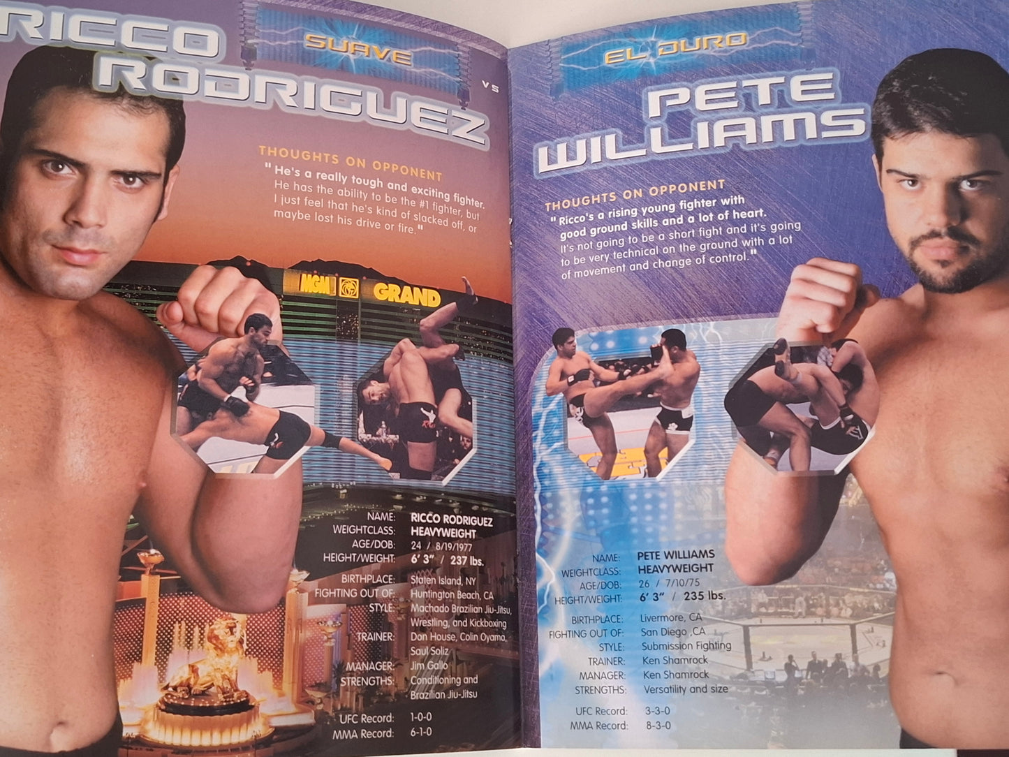 UFC 34: High Voltage - Randy Couture Vs Pedro Rizzo - Official Event Program (2001)