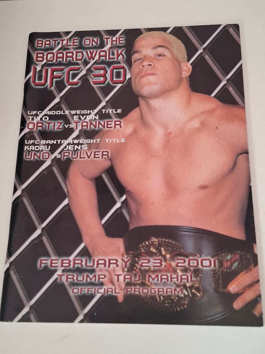 UFC 30: Battle on the Boardwalk - Tito Ortiz Vs Evan Tanner - Official Event Program (2001)
