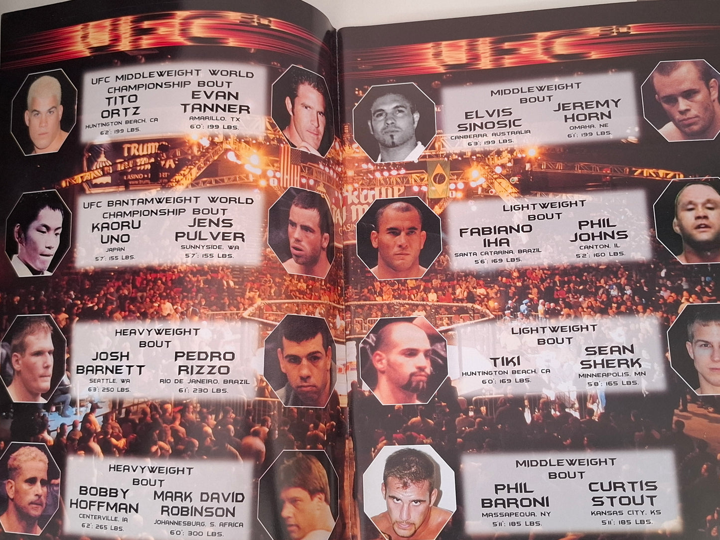 UFC 30: Battle on the Boardwalk - Tito Ortiz Vs Evan Tanner - Official Event Program (2001)