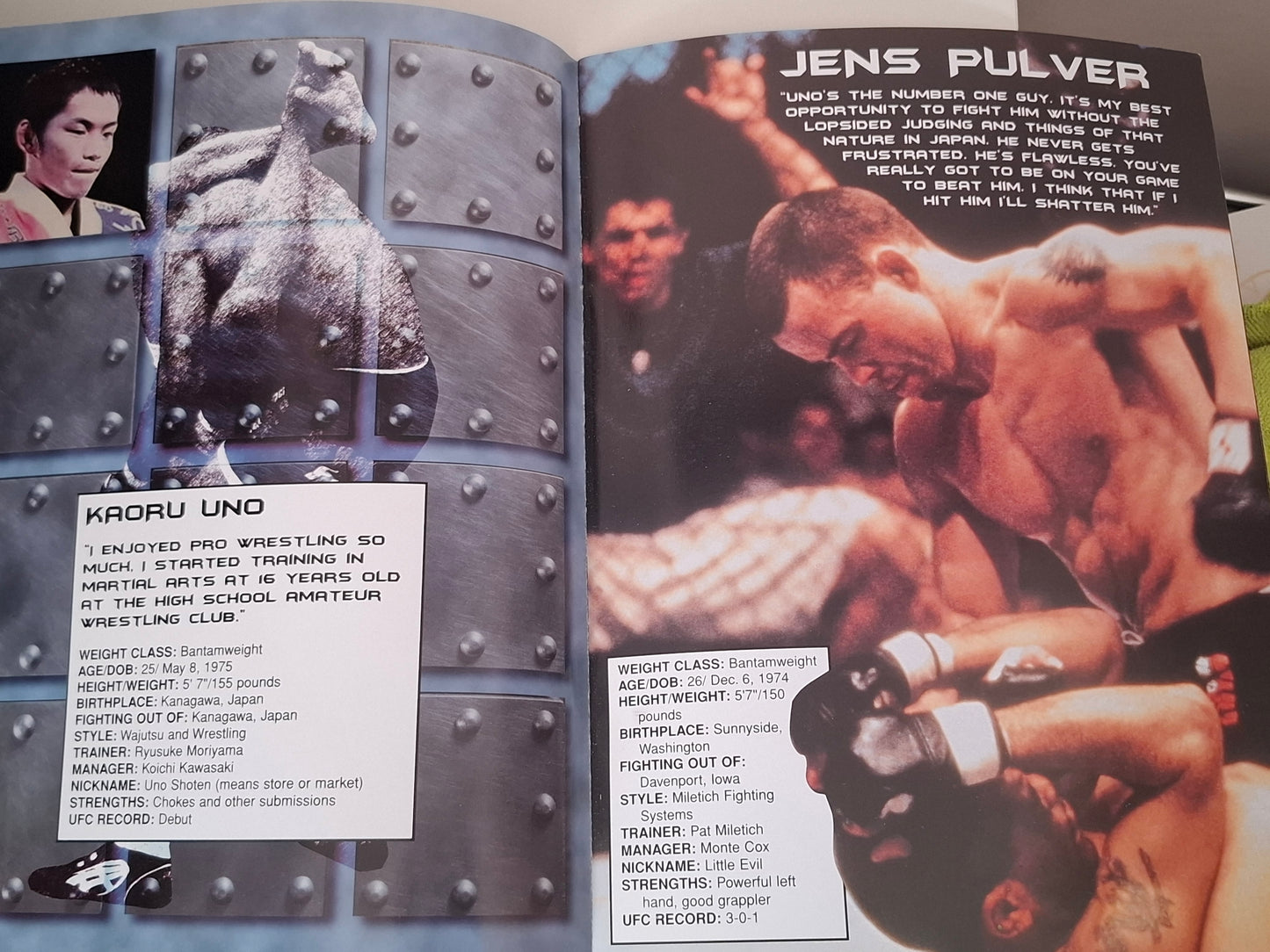 UFC 30: Battle on the Boardwalk - Tito Ortiz Vs Evan Tanner - Official Event Program (2001)