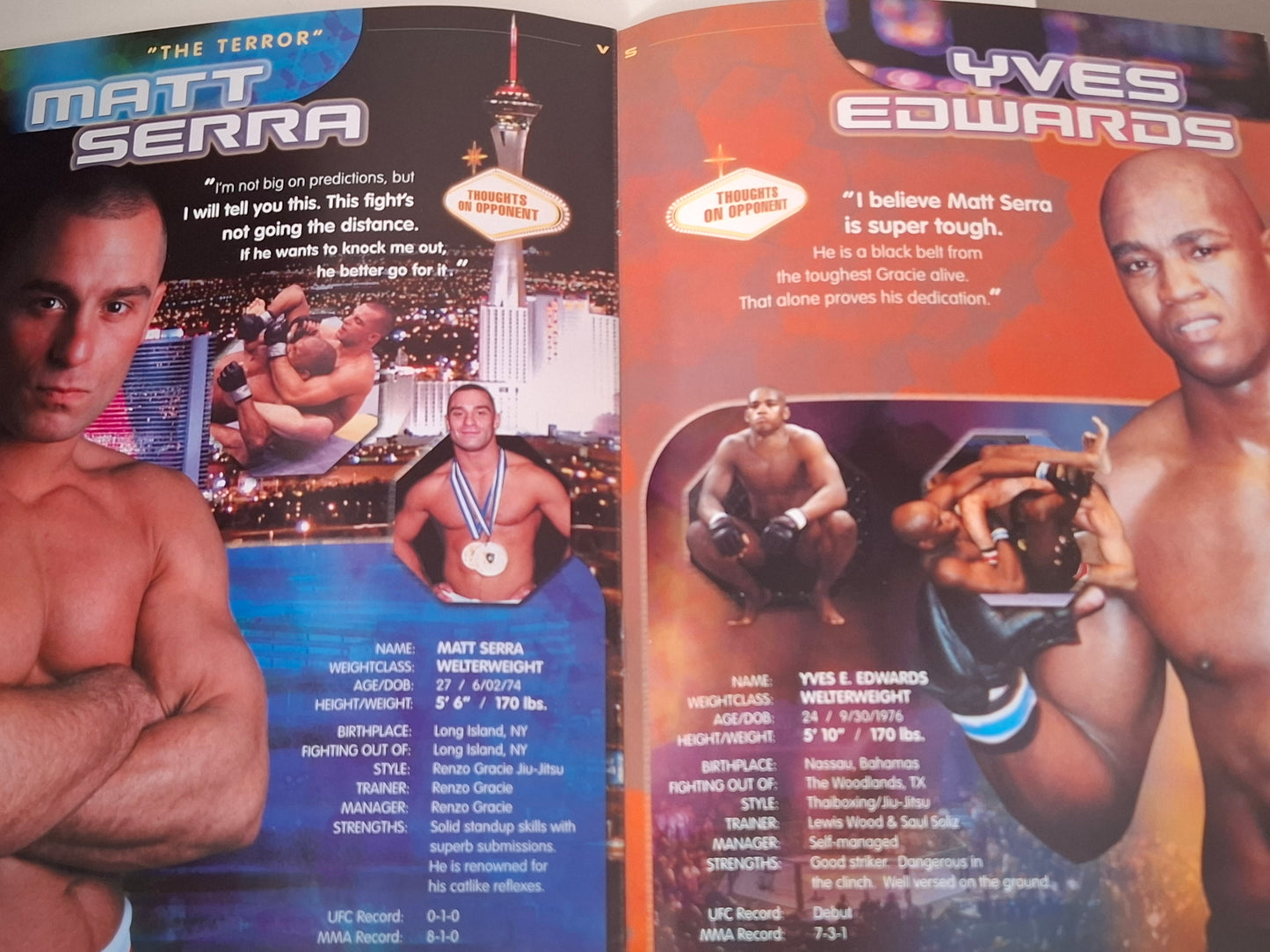 UFC 33: Victory in Vegas - Tito Ortiz Vs Vladimir Matyushenko - Official Event Program (2001)