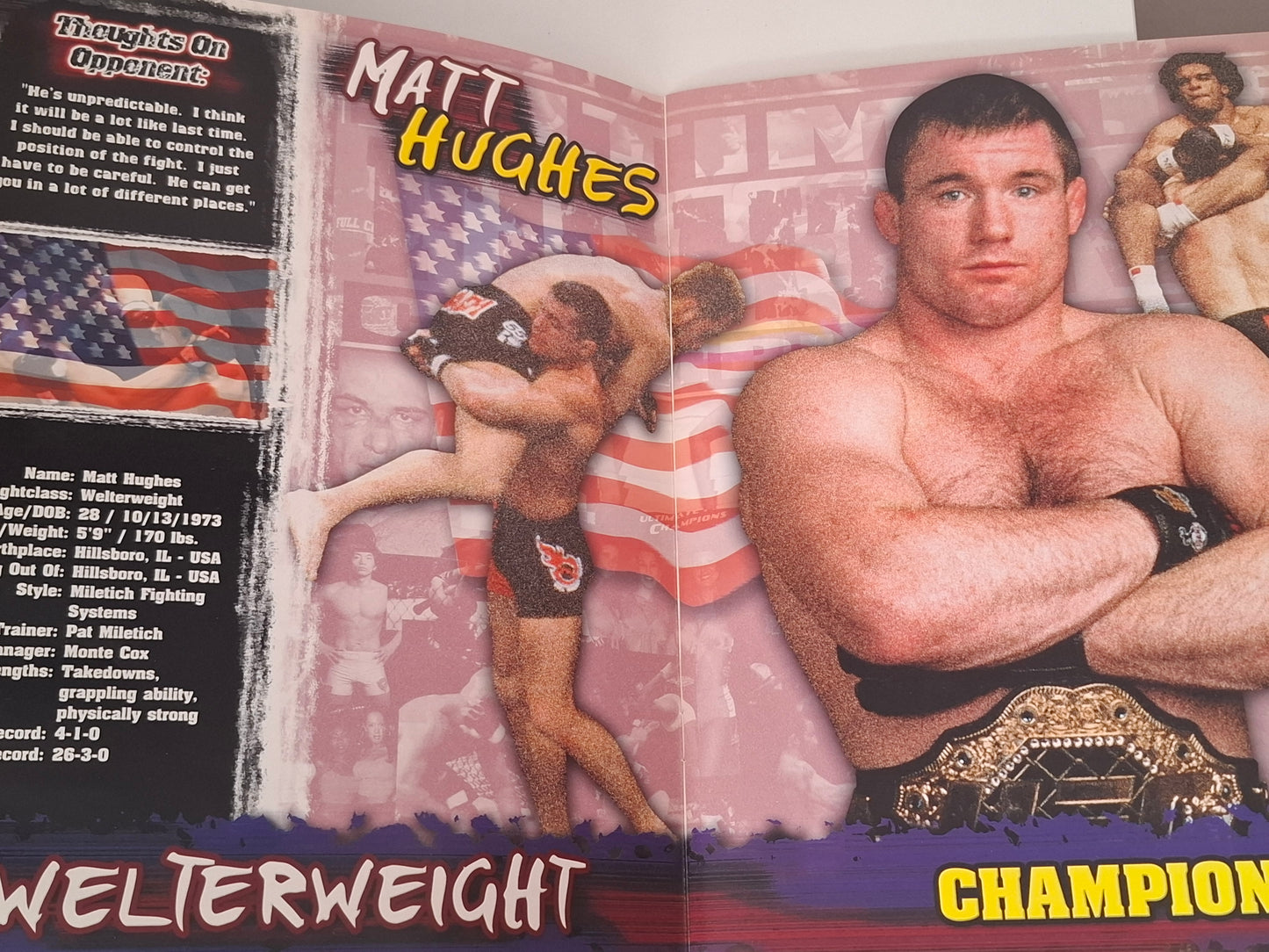 UFC 38: Brawl in the Hall - Matt Hughes Vs Carlos Newton - Official Event Program (2002)