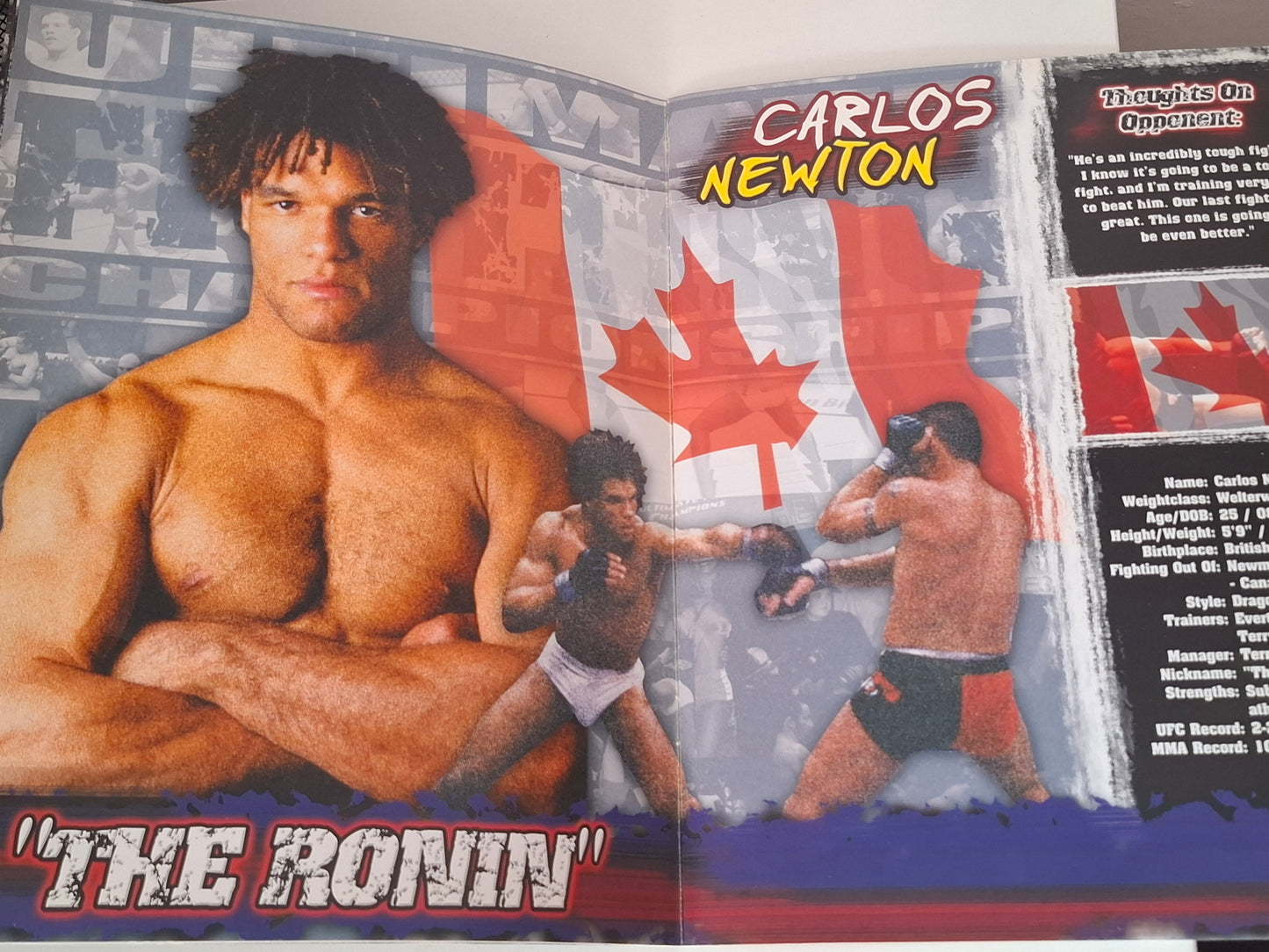 UFC 38: Brawl in the Hall - Matt Hughes Vs Carlos Newton - Official Event Program (2002)