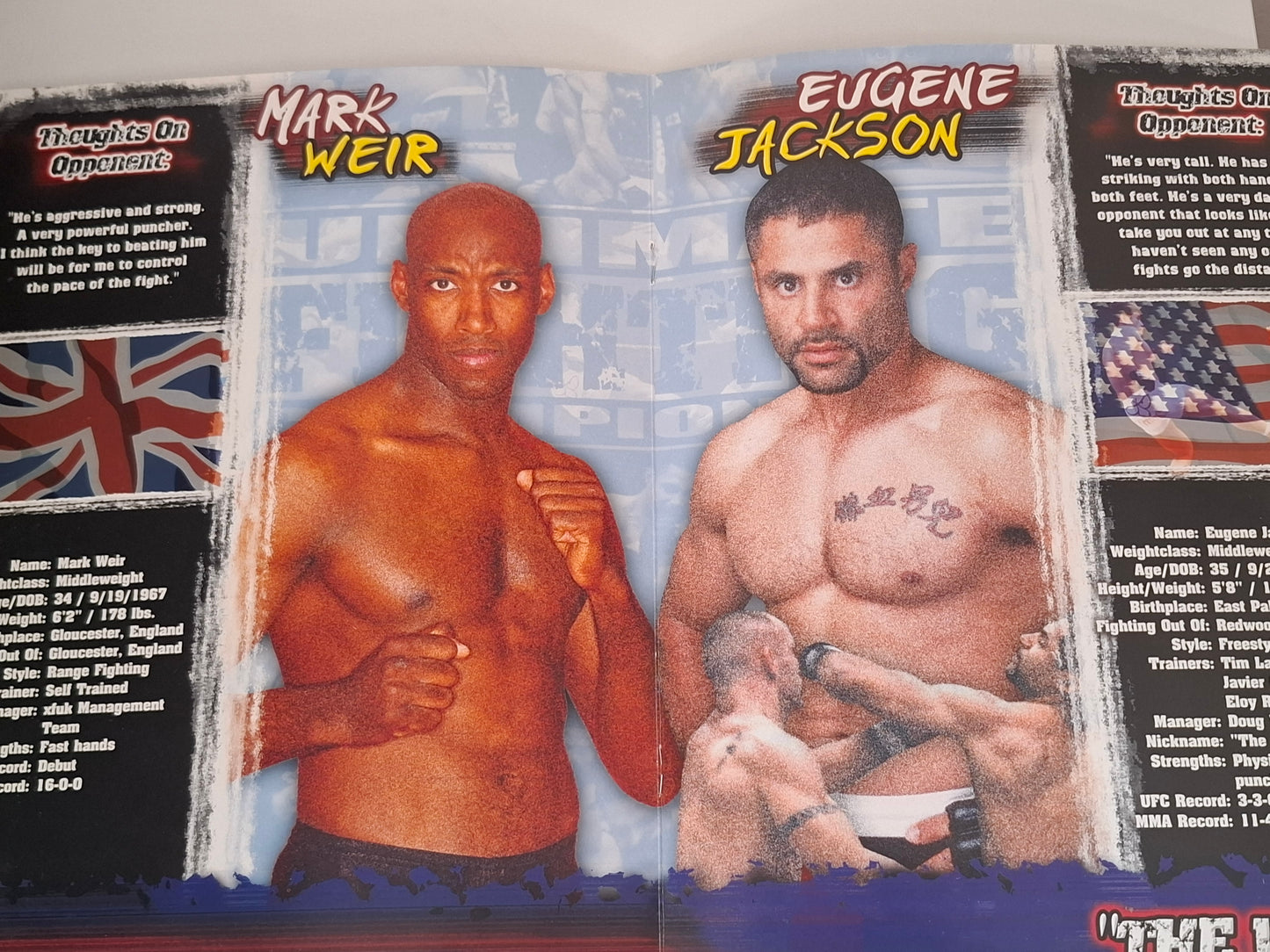 UFC 38: Brawl in the Hall - Matt Hughes Vs Carlos Newton - Official Event Program (2002)