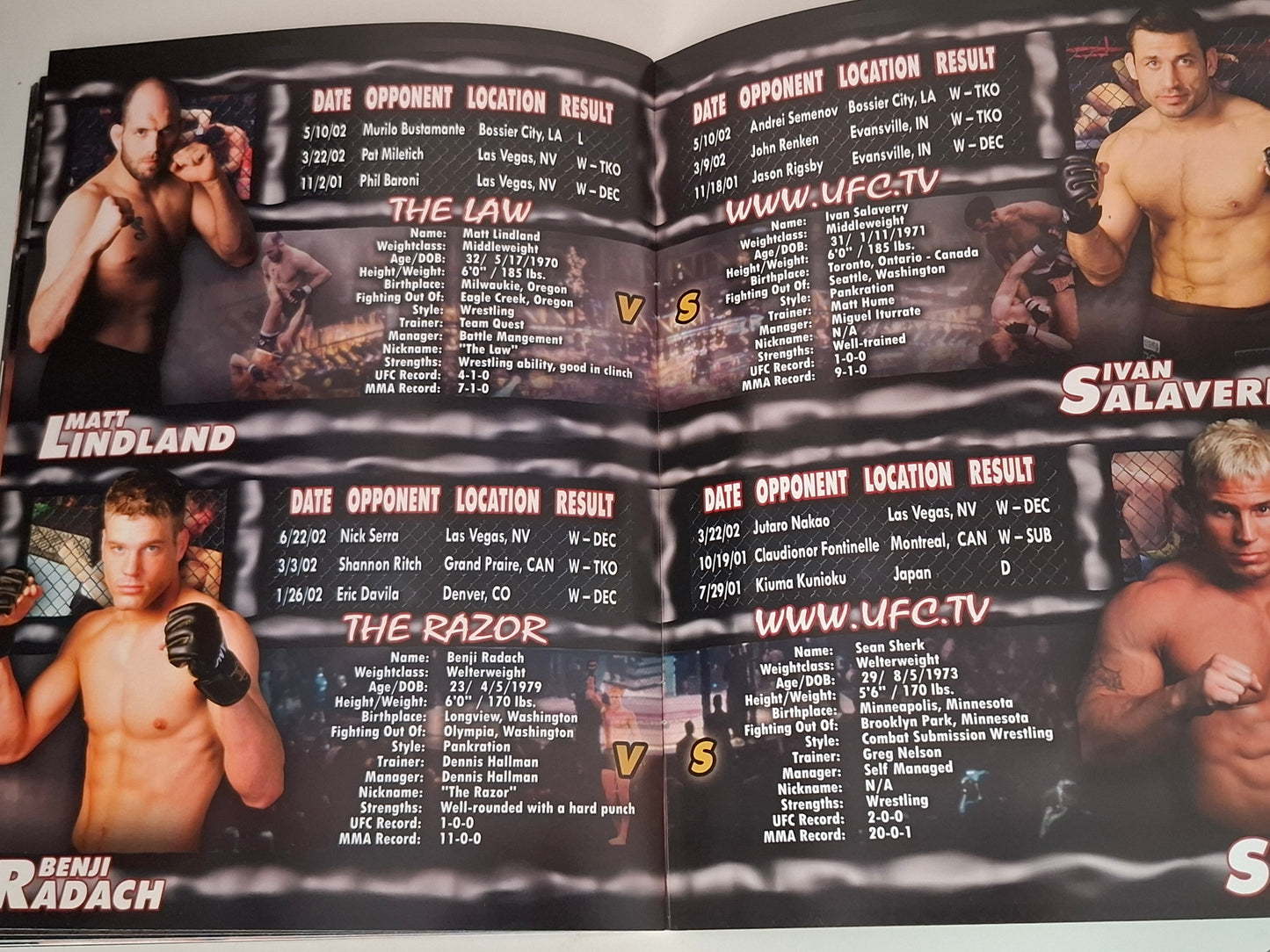 UFC 39: Warriors Collide - Randy Couture Vs Ricco Rodriguez - Official Event Program (2002)