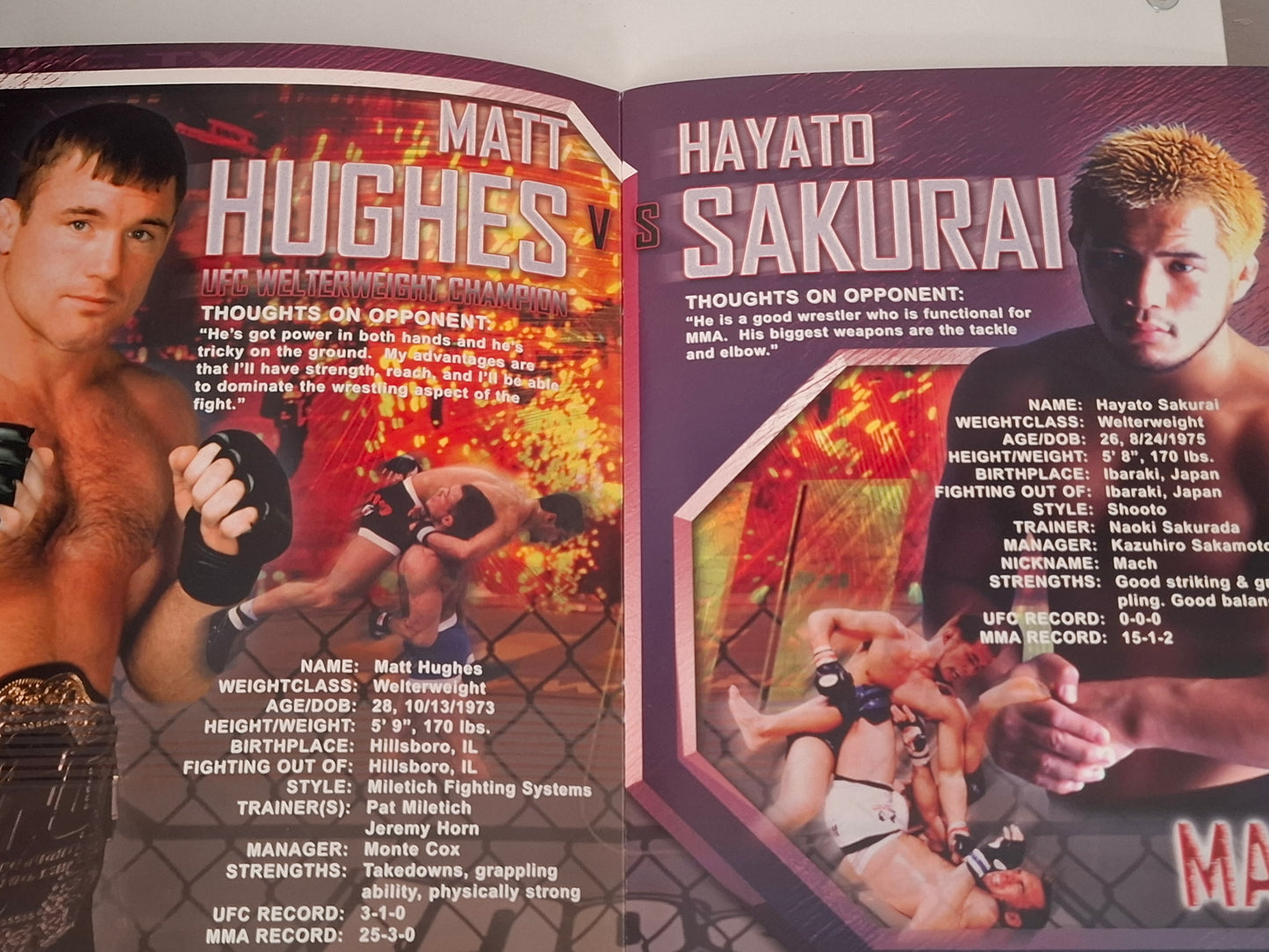 UFC 36: World Collide - Randy Couture Vs Josh Barnett - Official Event Program (2002)