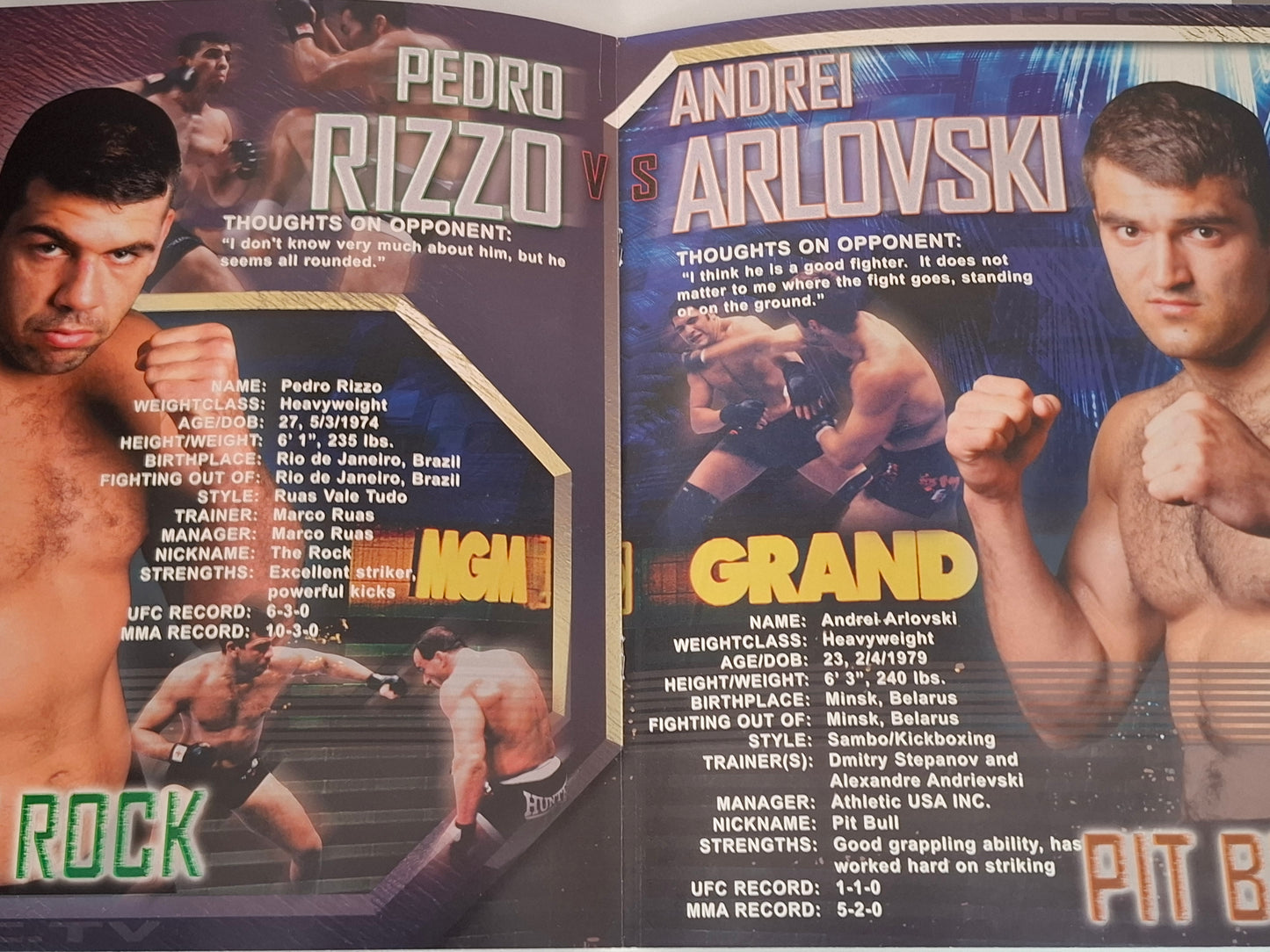 UFC 36: World Collide - Randy Couture Vs Josh Barnett - Official Event Program (2002)