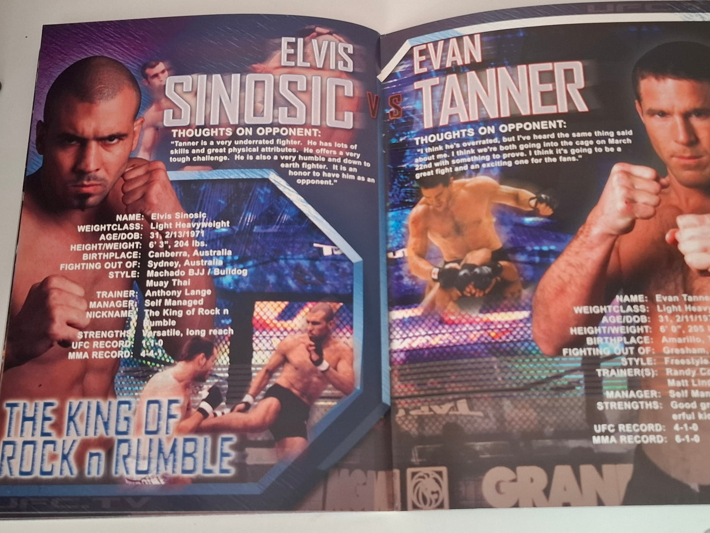 UFC 36: World Collide - Randy Couture Vs Josh Barnett - Official Event Program (2002)