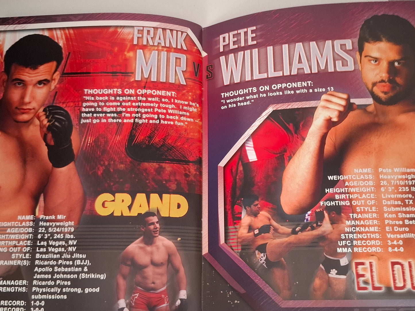 UFC 36: World Collide - Randy Couture Vs Josh Barnett - Official Event Program (2002)