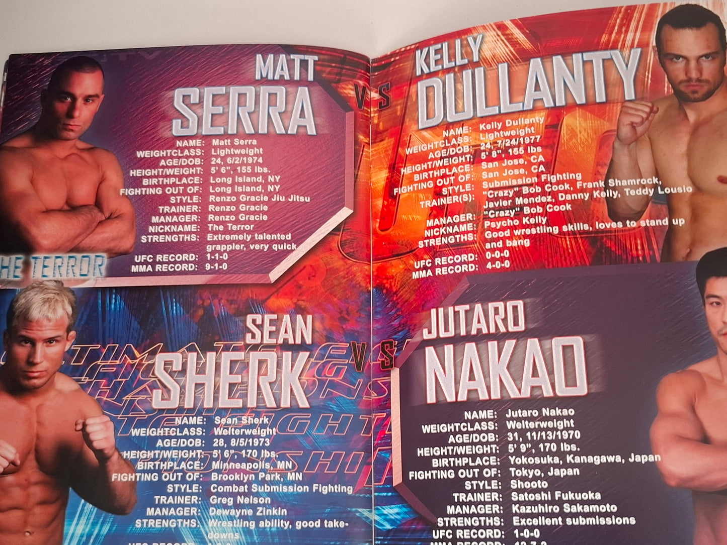 UFC 36: World Collide - Randy Couture Vs Josh Barnett - Official Event Program (2002)