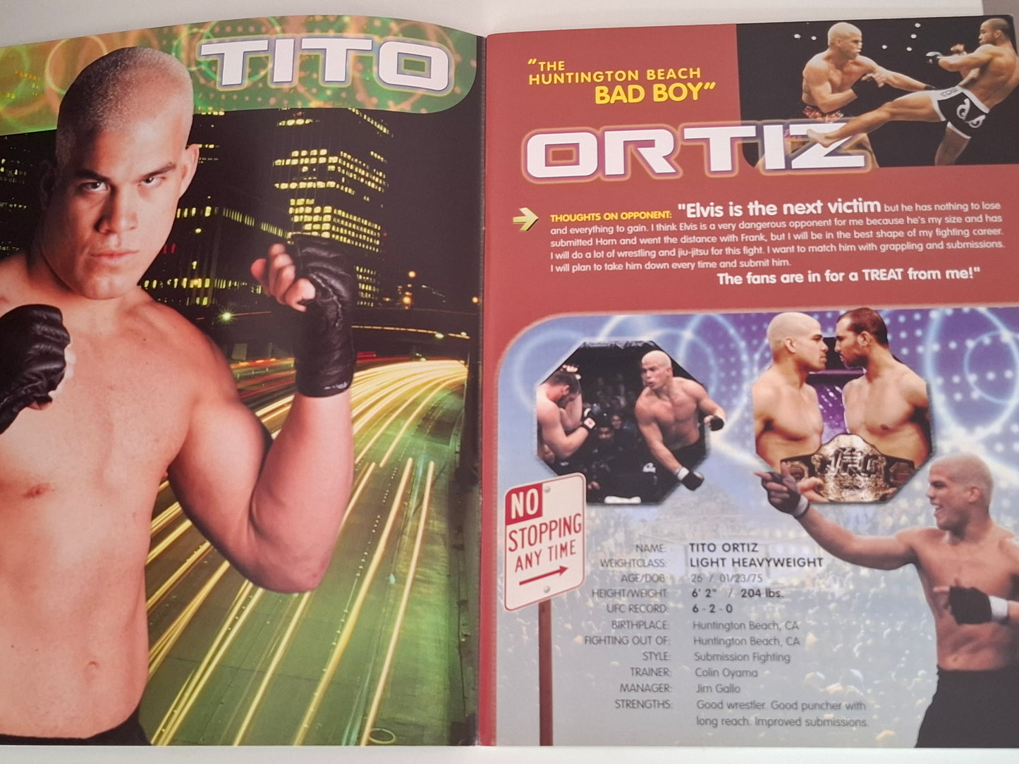 UFC 32: Showdown in the Meadowlands - Tito Ortiz Vs Elvis Sinosic - Official Event Program (2001)
