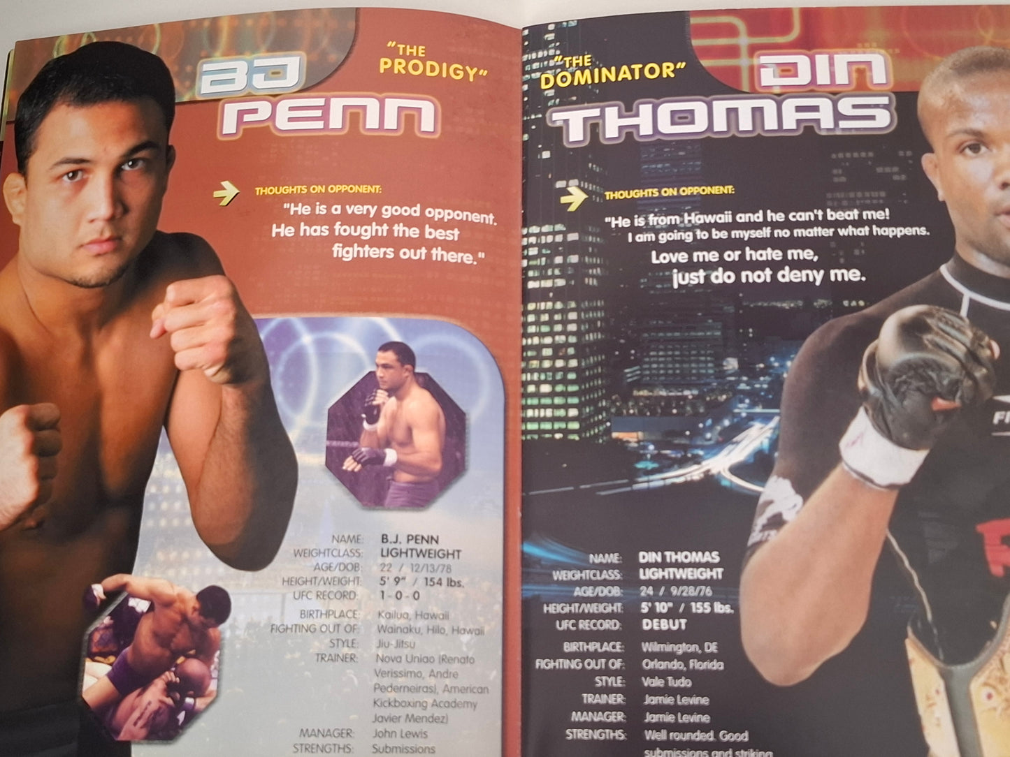 UFC 32: Showdown in the Meadowlands - Tito Ortiz Vs Elvis Sinosic - Official Event Program (2001)