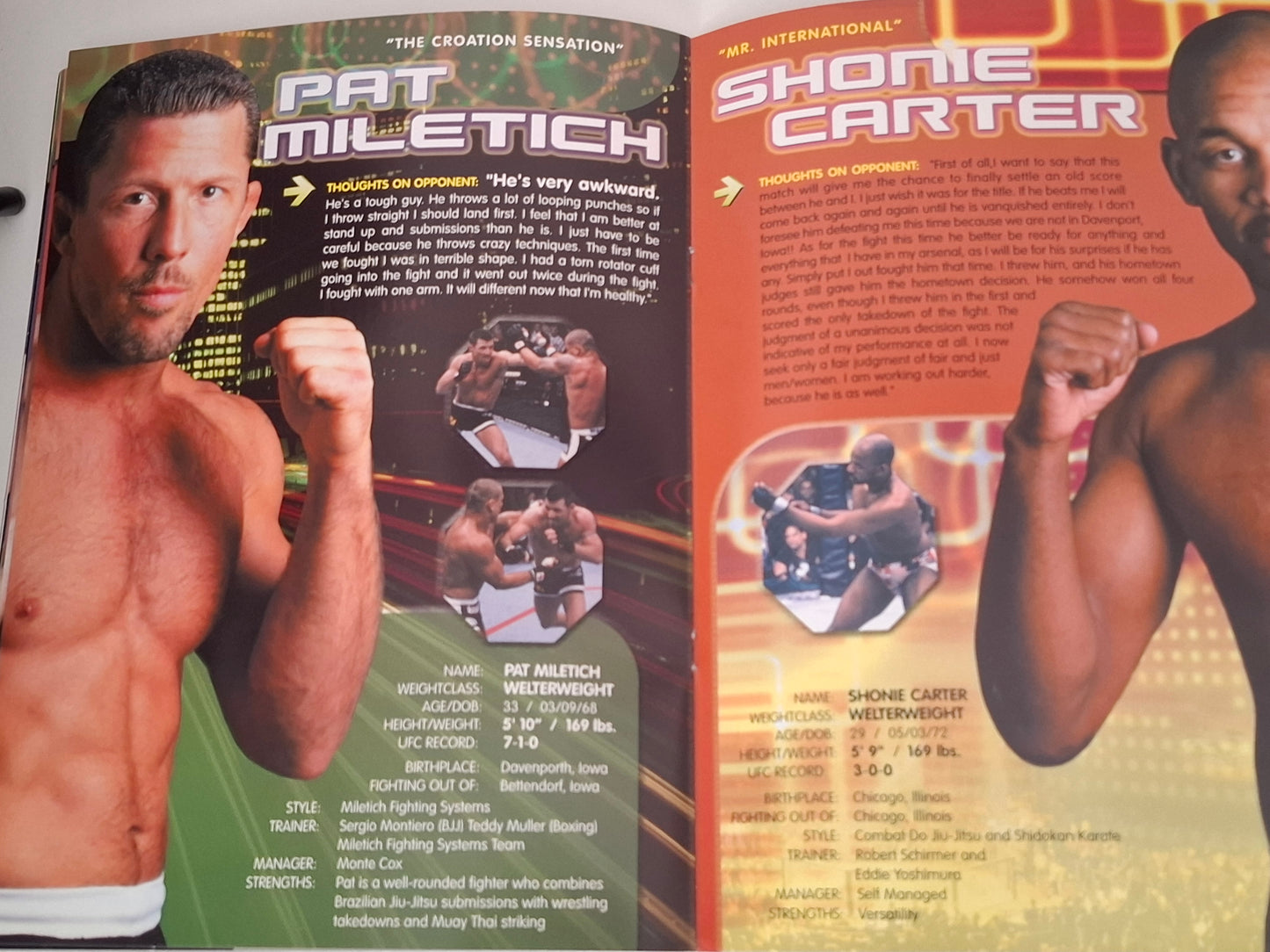 UFC 32: Showdown in the Meadowlands - Tito Ortiz Vs Elvis Sinosic - Official Event Program (2001)
