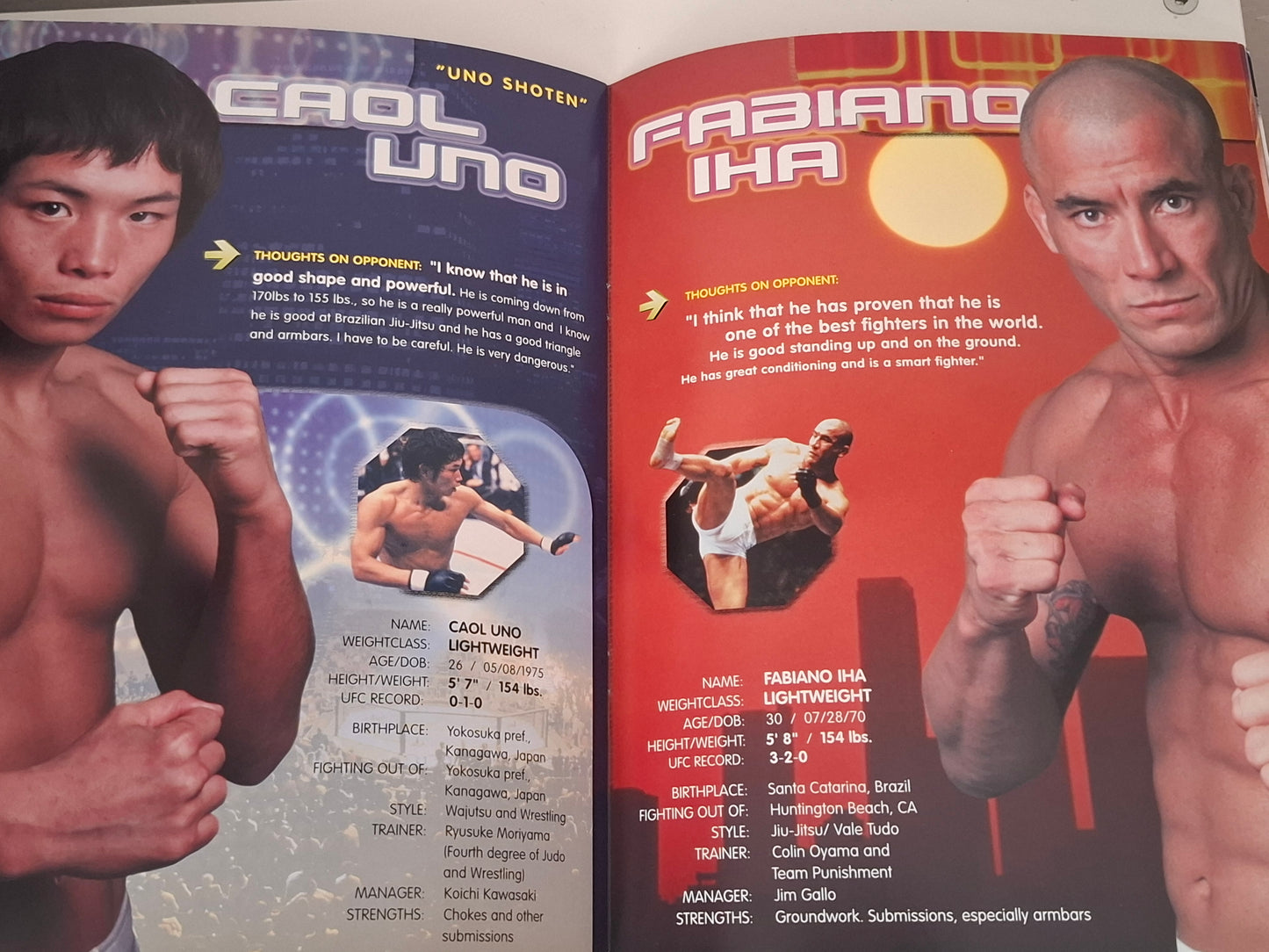 UFC 32: Showdown in the Meadowlands - Tito Ortiz Vs Elvis Sinosic - Official Event Program (2001)