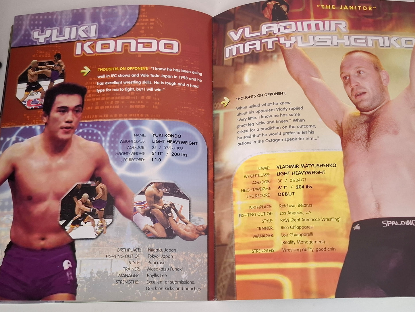UFC 32: Showdown in the Meadowlands - Tito Ortiz Vs Elvis Sinosic - Official Event Program (2001)
