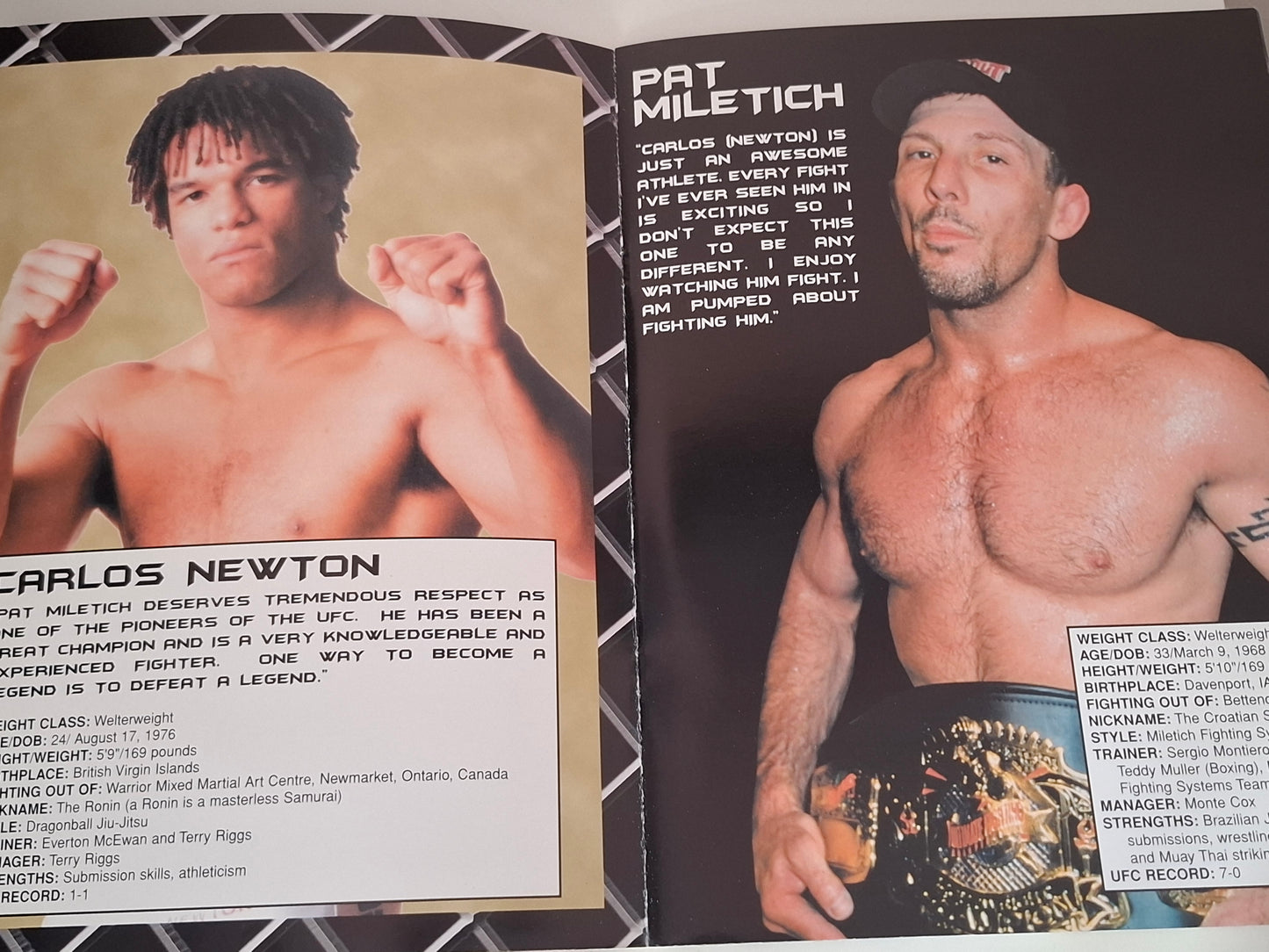 UFC 31: Locked & Loaded - Randy Couture Vs Pedro Rizzo - Official Event Program (2001)