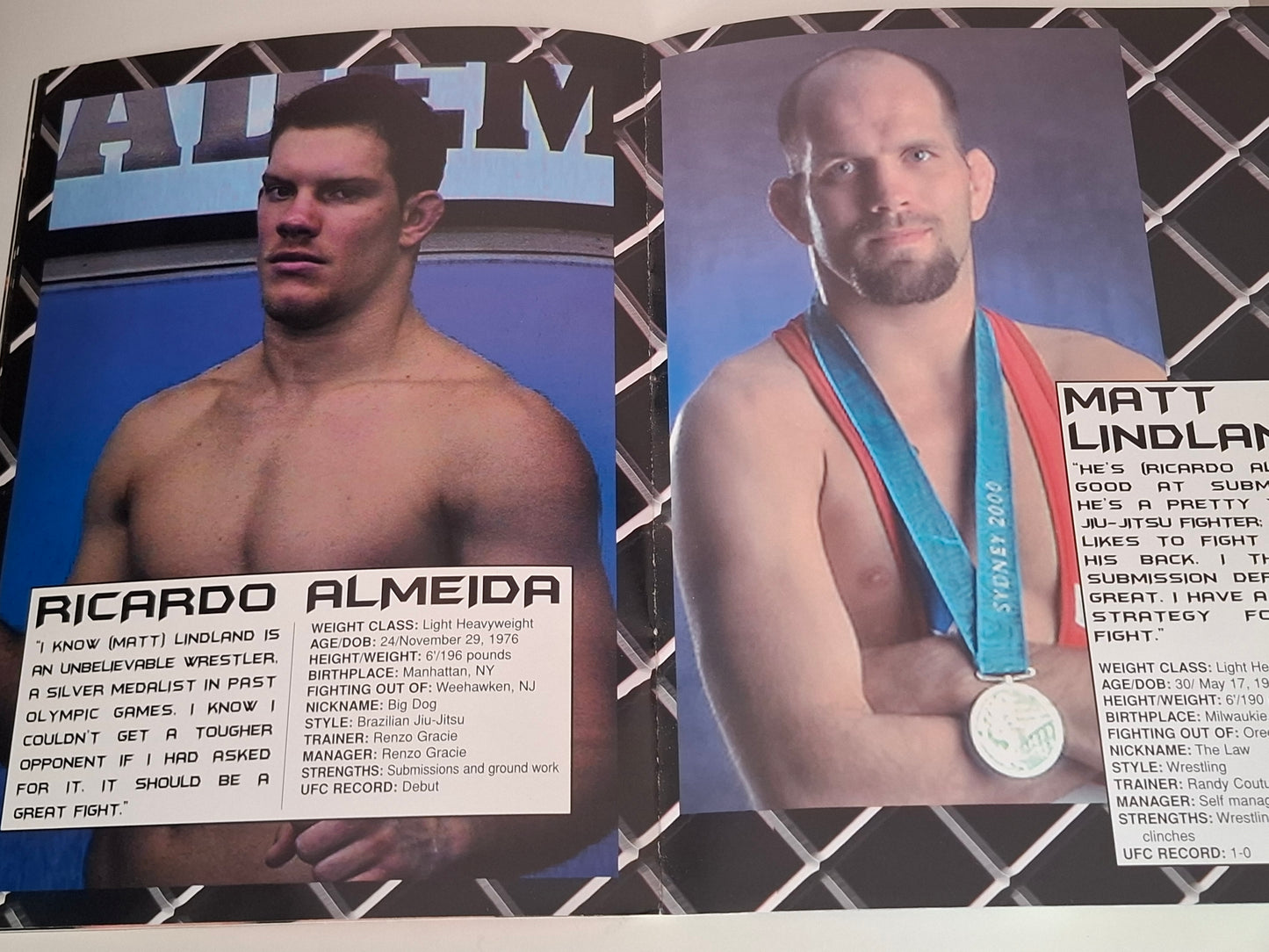 UFC 31: Locked & Loaded - Randy Couture Vs Pedro Rizzo - Official Event Program (2001)