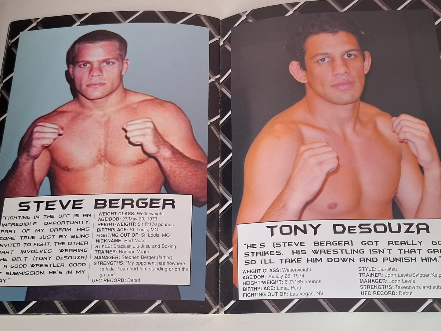 UFC 31: Locked & Loaded - Randy Couture Vs Pedro Rizzo - Official Event Program (2001)