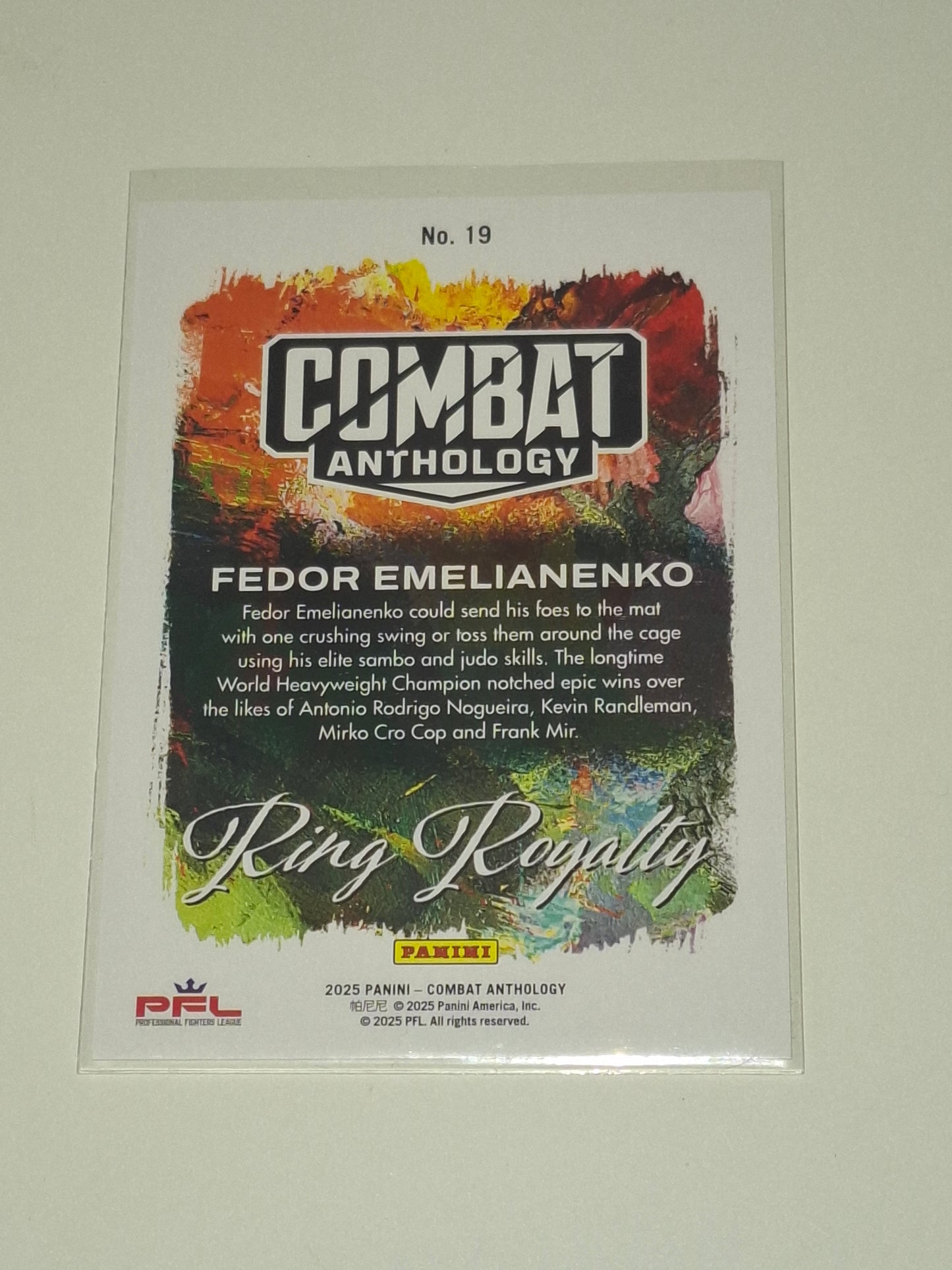 2025 Panini Combat Anthology Trading Card - Ring Royalty - #19 - Fedor Emelianenko